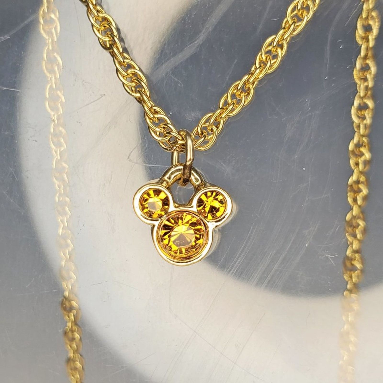 Disney Disney Mickey Mouse November Birthstone Necklace Size ONE SIZE - 3 Thumbnail
