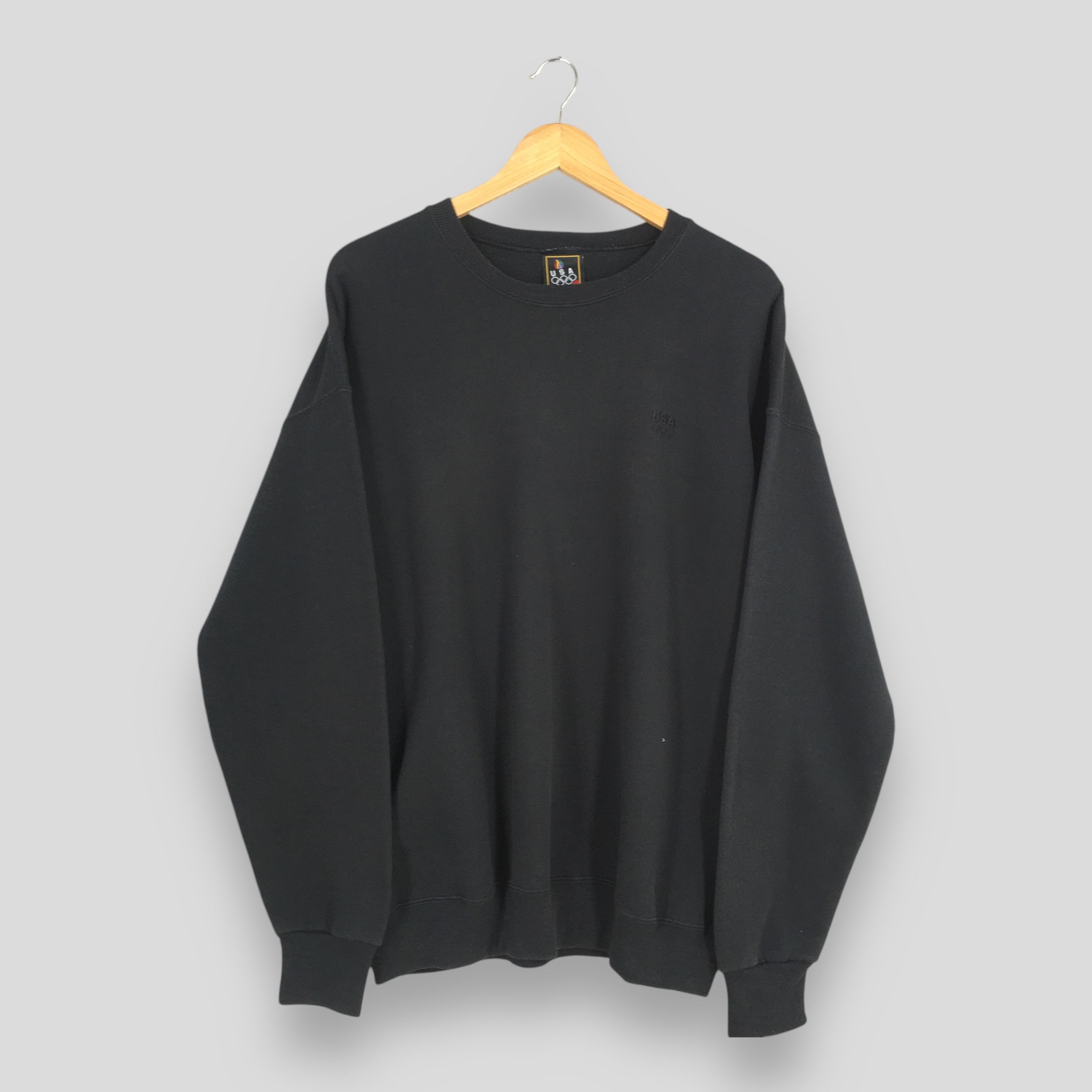 USA Olympics Vintage 90s Olympics Summer Games Black Sweatshirt XLarge Size US XL / EU 56 / 4 - 1 Thumbnail
