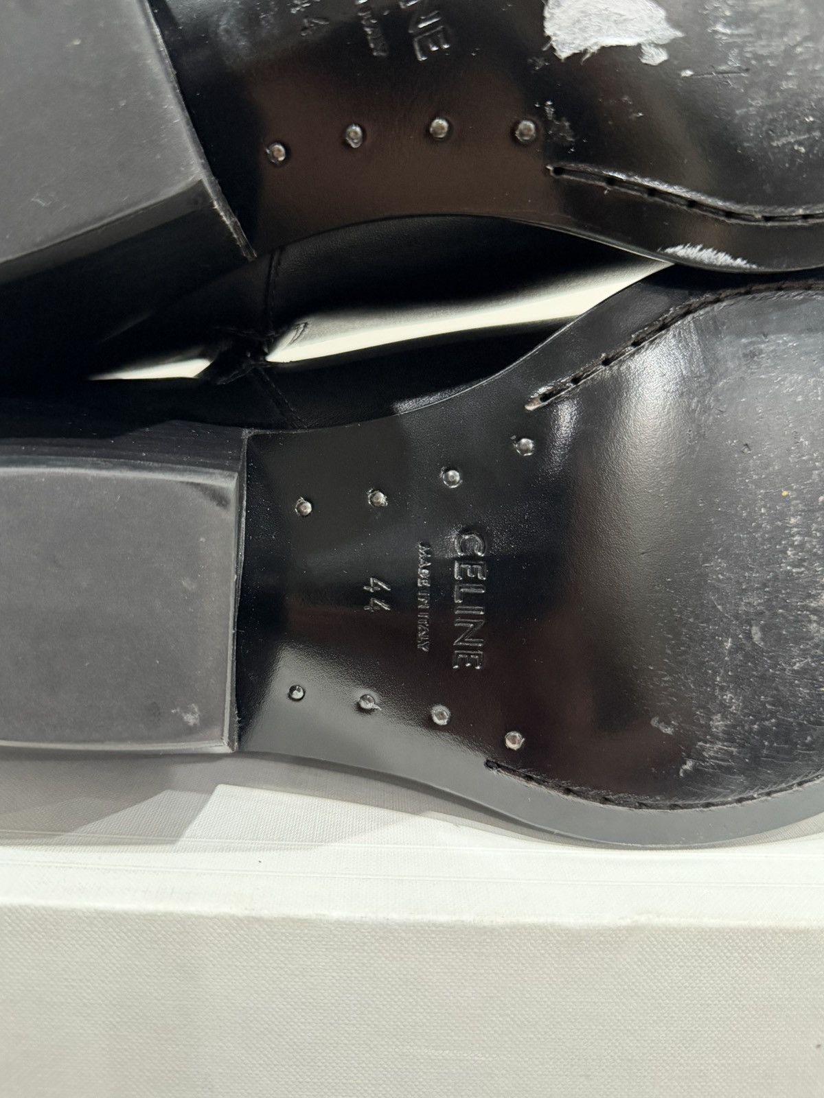 Celine Celine x Hedi SS24 Leon Zipped Calfskin Metal Toe Boot Size US 11 / EU 44 - 10 Thumbnail