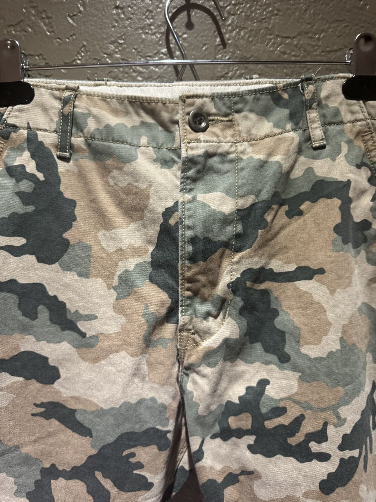 Levi's Camo Levis Beige Green Brown White Tag Vintage Denim Pants Size US 31 - 3 Thumbnail
