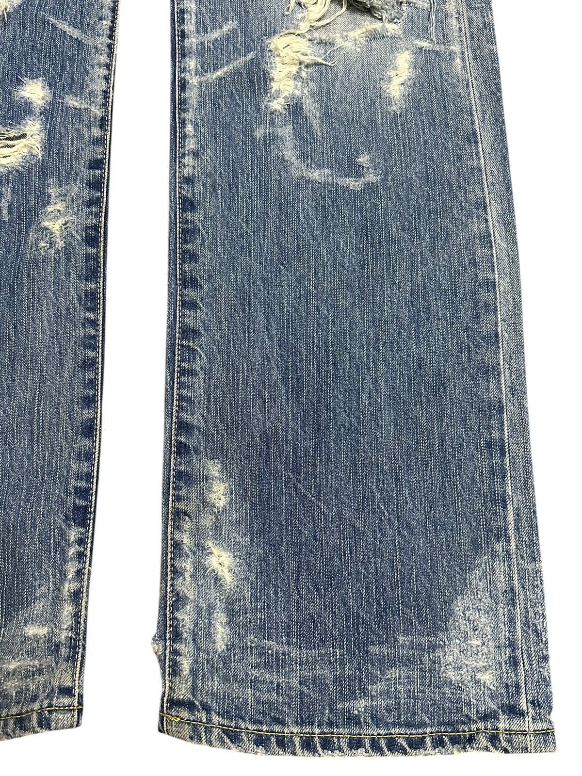 If Six Was Nine Vintage Japanese Brand Distressed Destroyer Faded Wash Jeans Size US 31 - 8 Thumbnail
