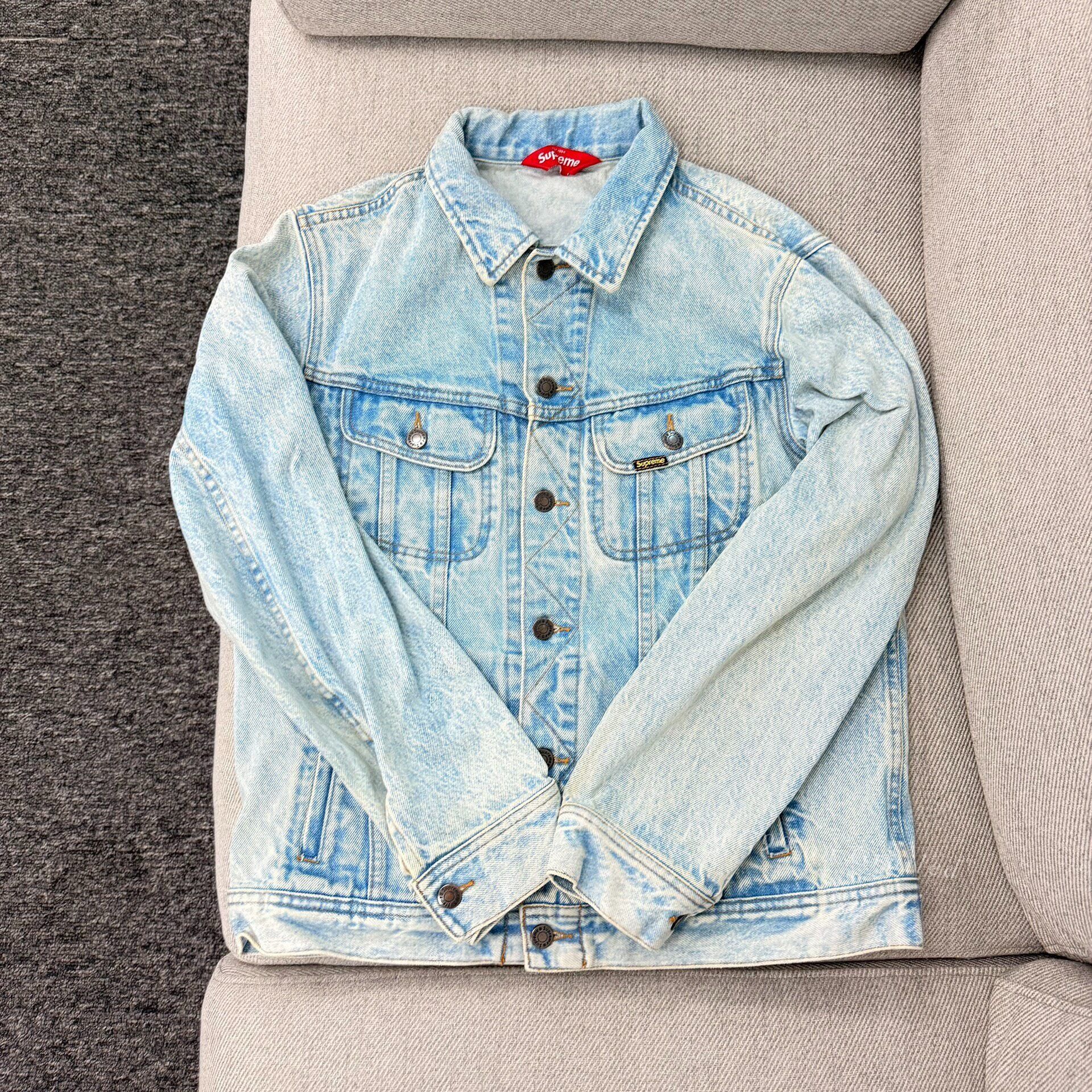 Supreme Supreme 17ss studded denim Trucker jacket black | Grailed