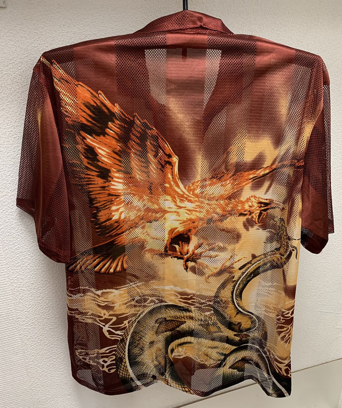 Other Dragon vintage drill y2k shirt Xl sz oversize crazy hawai Size US XL / EU 56 / 4 - 1 Thumbnail