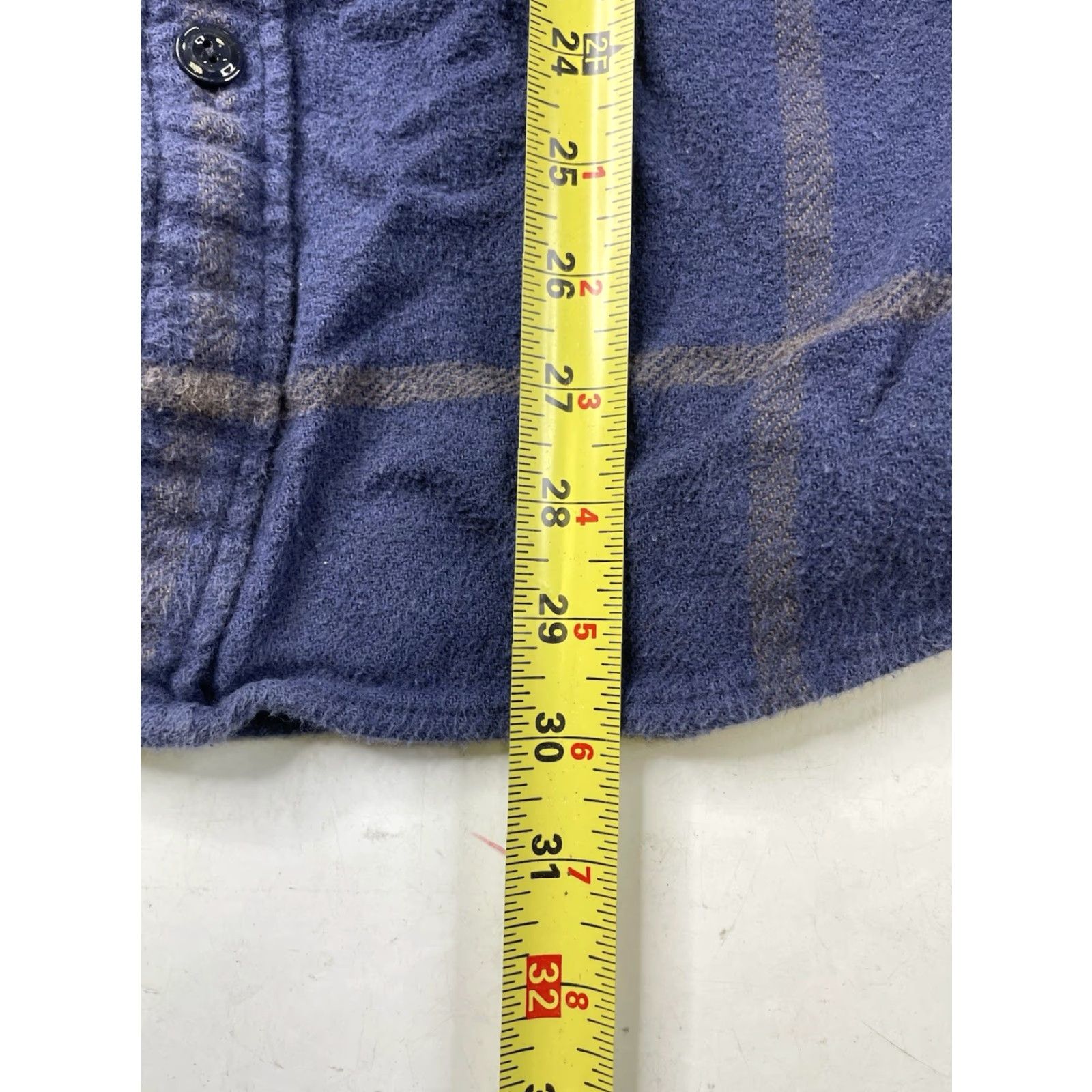 Wallace & Barnes Wallace & Barnes Shirt Mens XL Classic Fit Windowpane Heavy Flannel J Crew K2518 Blue Cotton Plaid Long Sleeve Button-Up Pockets Regular -Mens- Size US XL / EU 56 / 4 - 7 Thumbnail