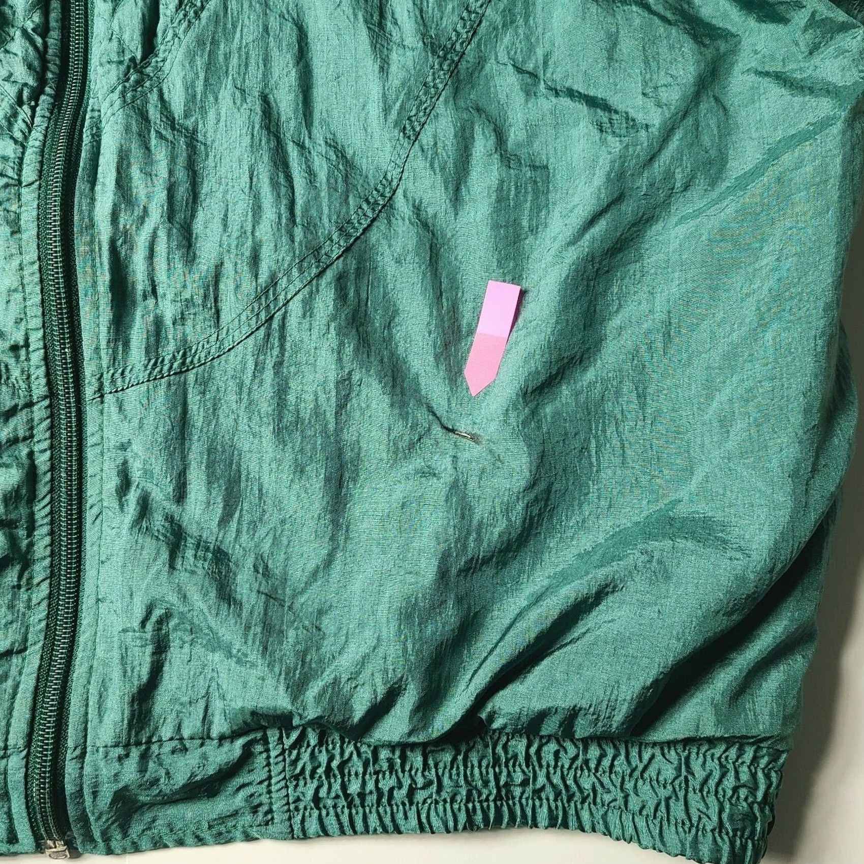 Etro VINTAGE Bocoo Windbreaker Full Zip Track Jacket Womens Size XL Lined Retro Green Size XL / US 12-14 / IT 48-50 - 8 Thumbnail