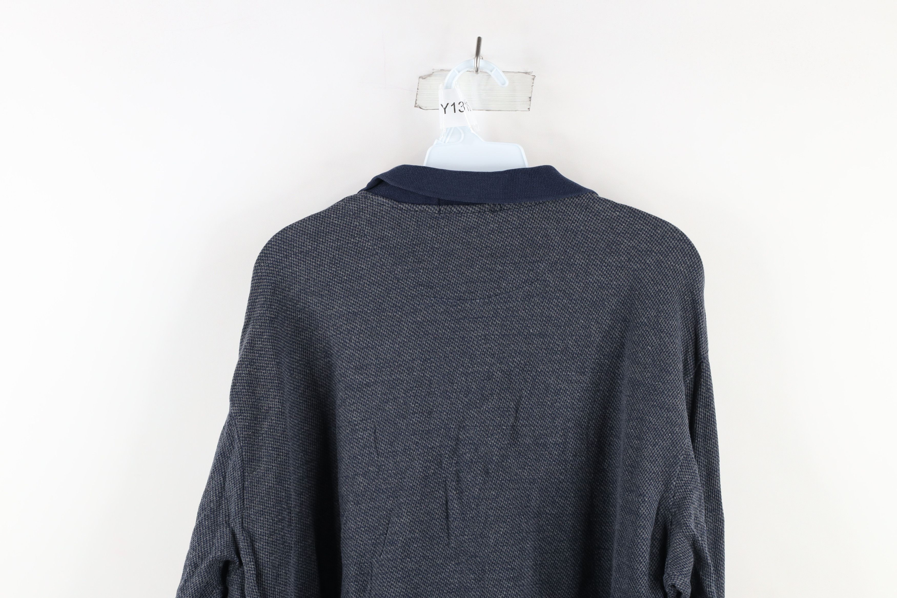 Ralph Lauren Vintage 90s Ralph Lauren Knit Long Sleeve Rugby Polo Shirt Size US XXL / EU 58 / 5 - 9 Thumbnail