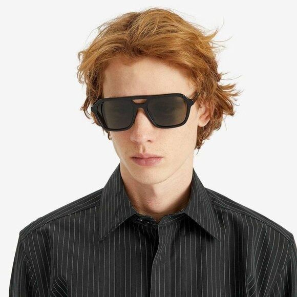 Gucci Gucci GG1823SA 001 Sunglasses Black Square Frame, Grey Size ONE SIZE - 3 Thumbnail