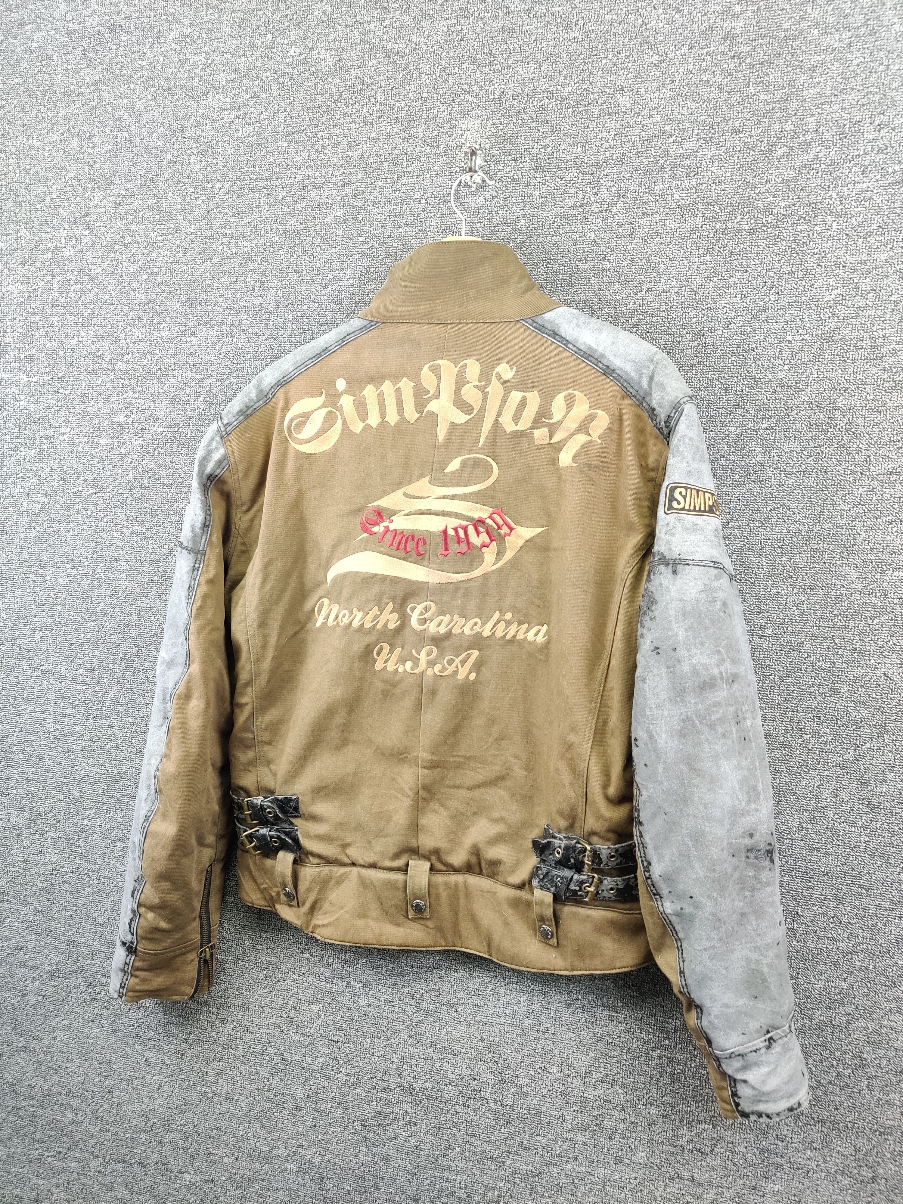 Sports Specialties Vintage Simpson Motorcycle Bikers Riding Jacket Size US L / EU 52-54 / 3 - 2 Thumbnail