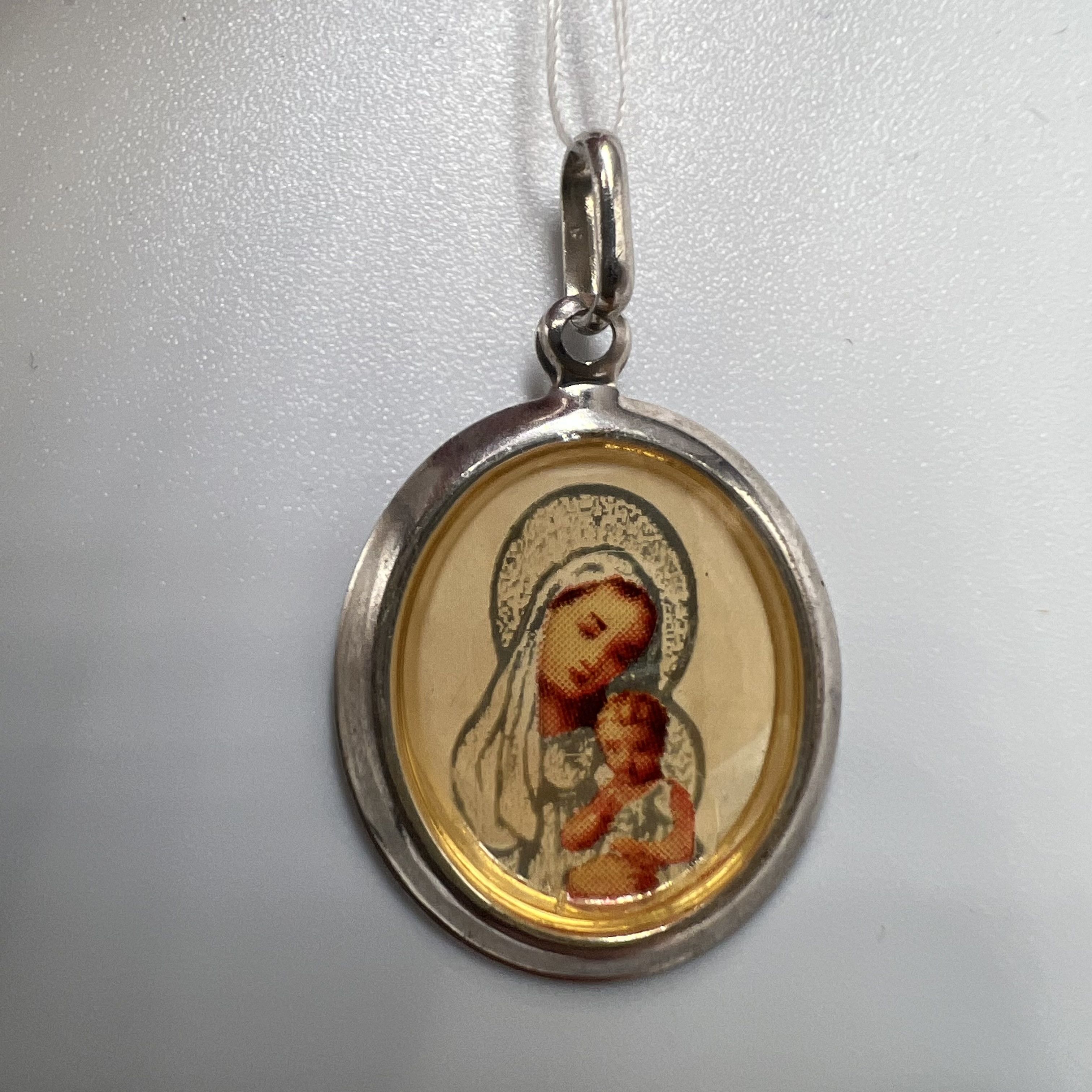 Vintage Vintage Pendant Icon Sterling Silver 925 Enamel 1.76gr Size ONE SIZE - 3 Thumbnail