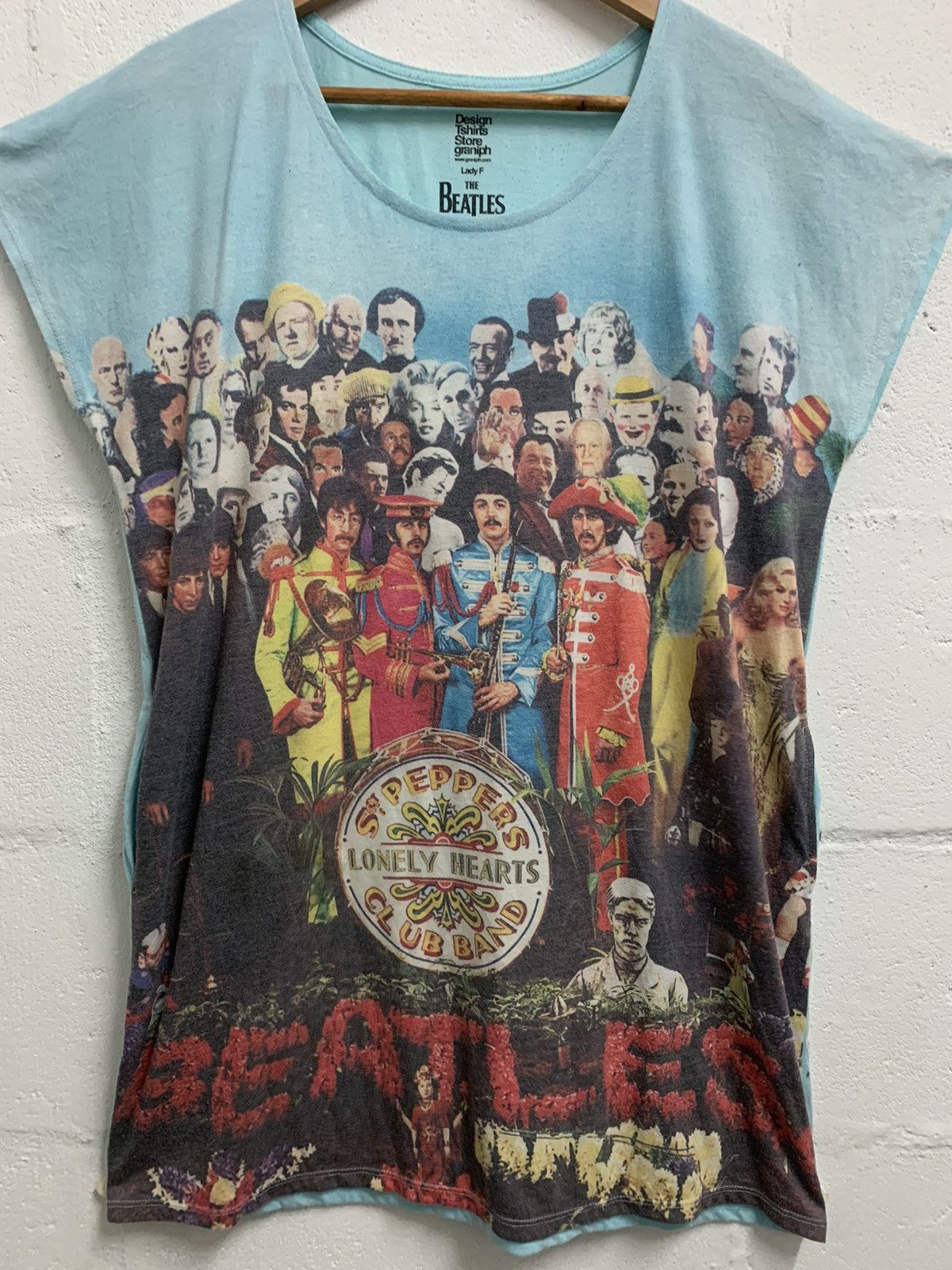 Band Tees × Japanese Brand The Beatles Fullprint Size L / US 10 / IT 46 - 3 Thumbnail