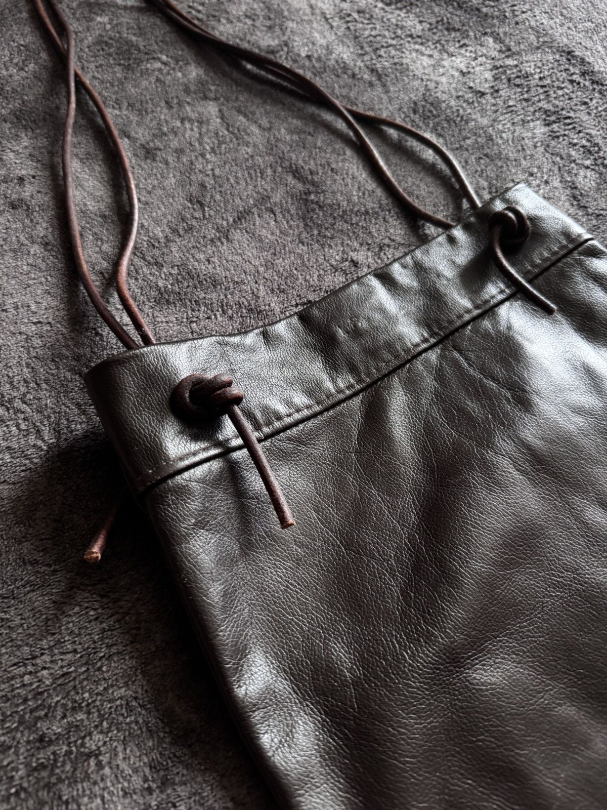 Vintage Vintage leather messenger y2k avant Garde Issey miyake style Size ONE SIZE - 2 Thumbnail