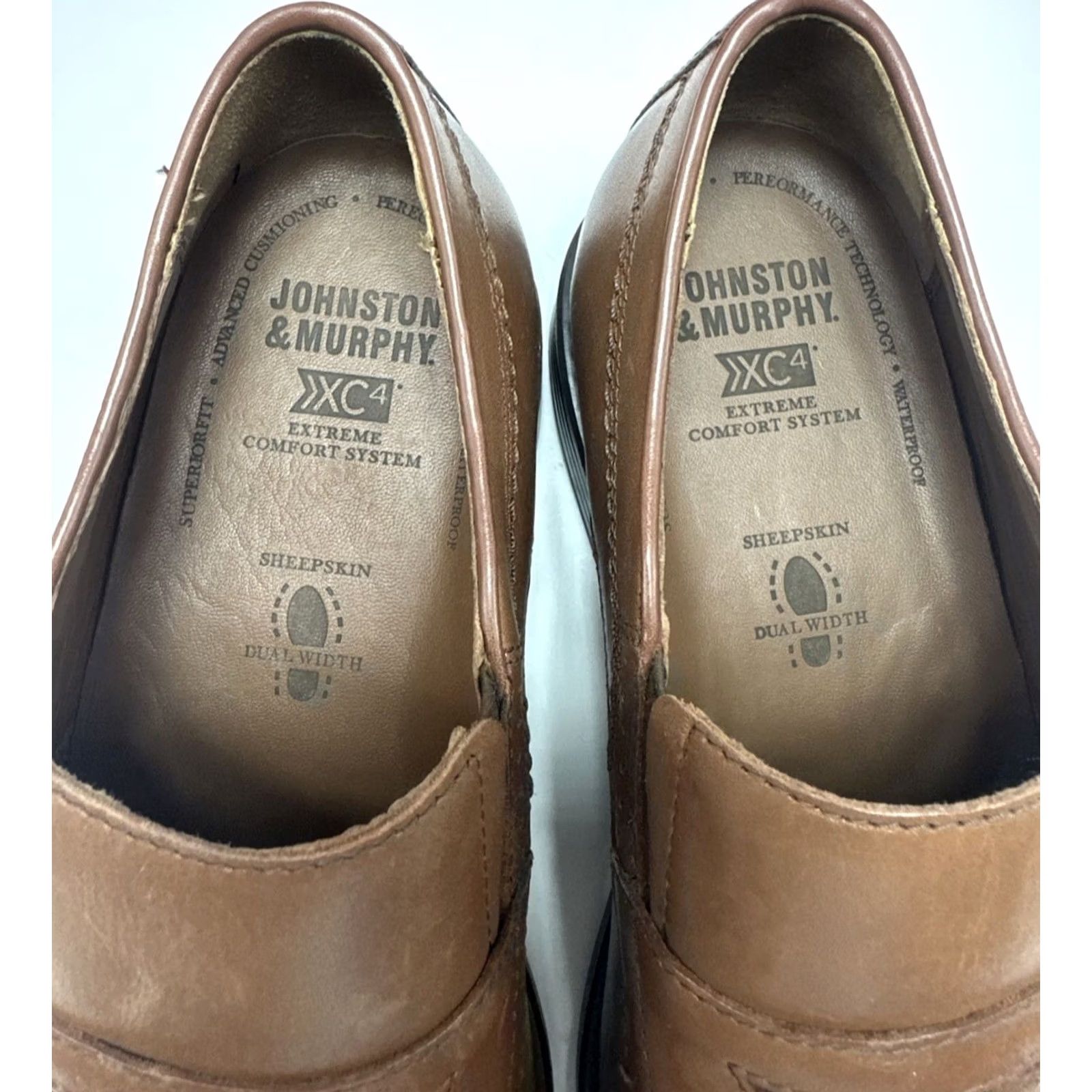 Johnston & Murphy Johnston & Murphy XC4 Maddox Penny Loafer Brown Leather Mens Size 8 M Size US 8 / EU 41 - 4 Thumbnail