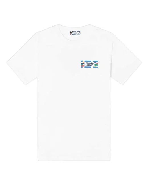 Missoni o1mle0925 Sport Logo Crewneck T-Shirt in White Size US S / EU 44-46 / 1 - 1 Preview