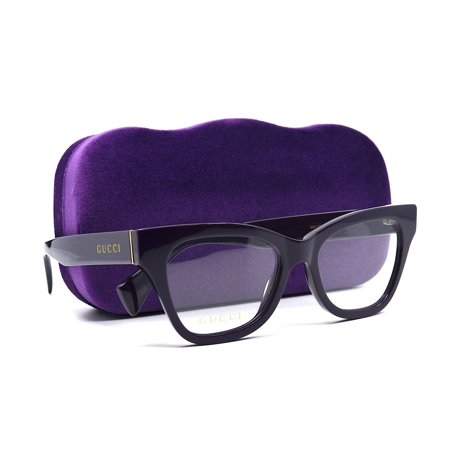 Gucci NEW GUCCI GG1133O 002 VIOLET AUTHENTIC EYEGLASSES FRAME Size ONE SIZE - 12 Thumbnail