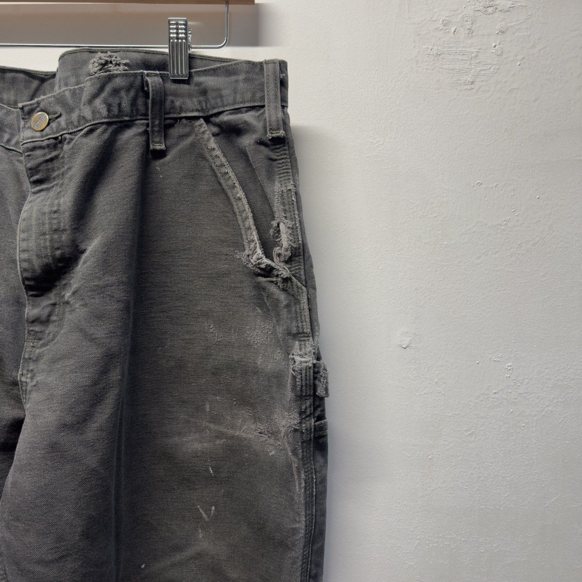 Carhartt Carhartt Thrashed Faded Distressed Pants ERD Grunge Chrome Size US 38 / EU 54 - 9 Thumbnail