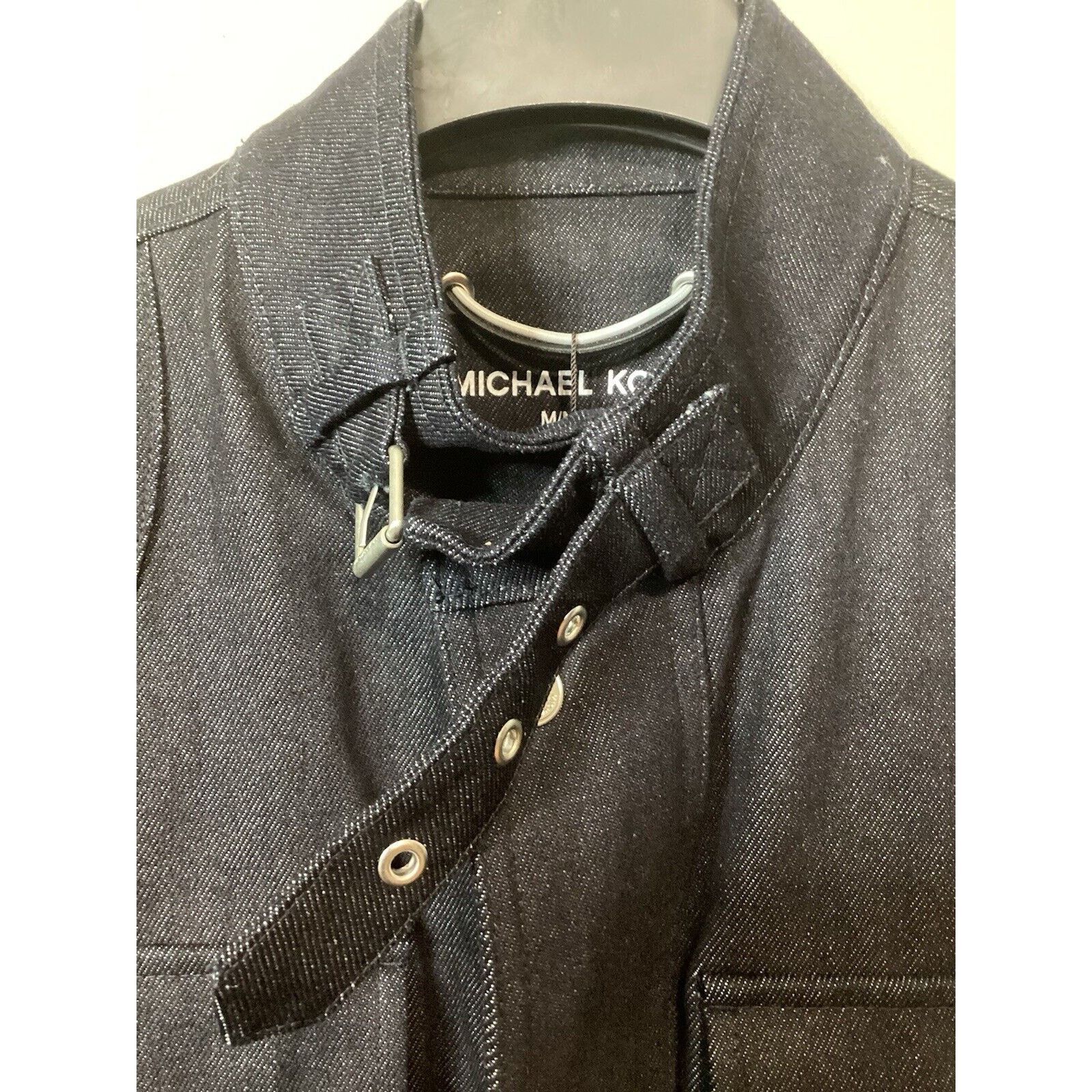 Michael Kors NWT Michael Kors Men’s Classic Fit Belted Denim Jacket Med Size US M / EU 48-50 / 2 - 4 Thumbnail