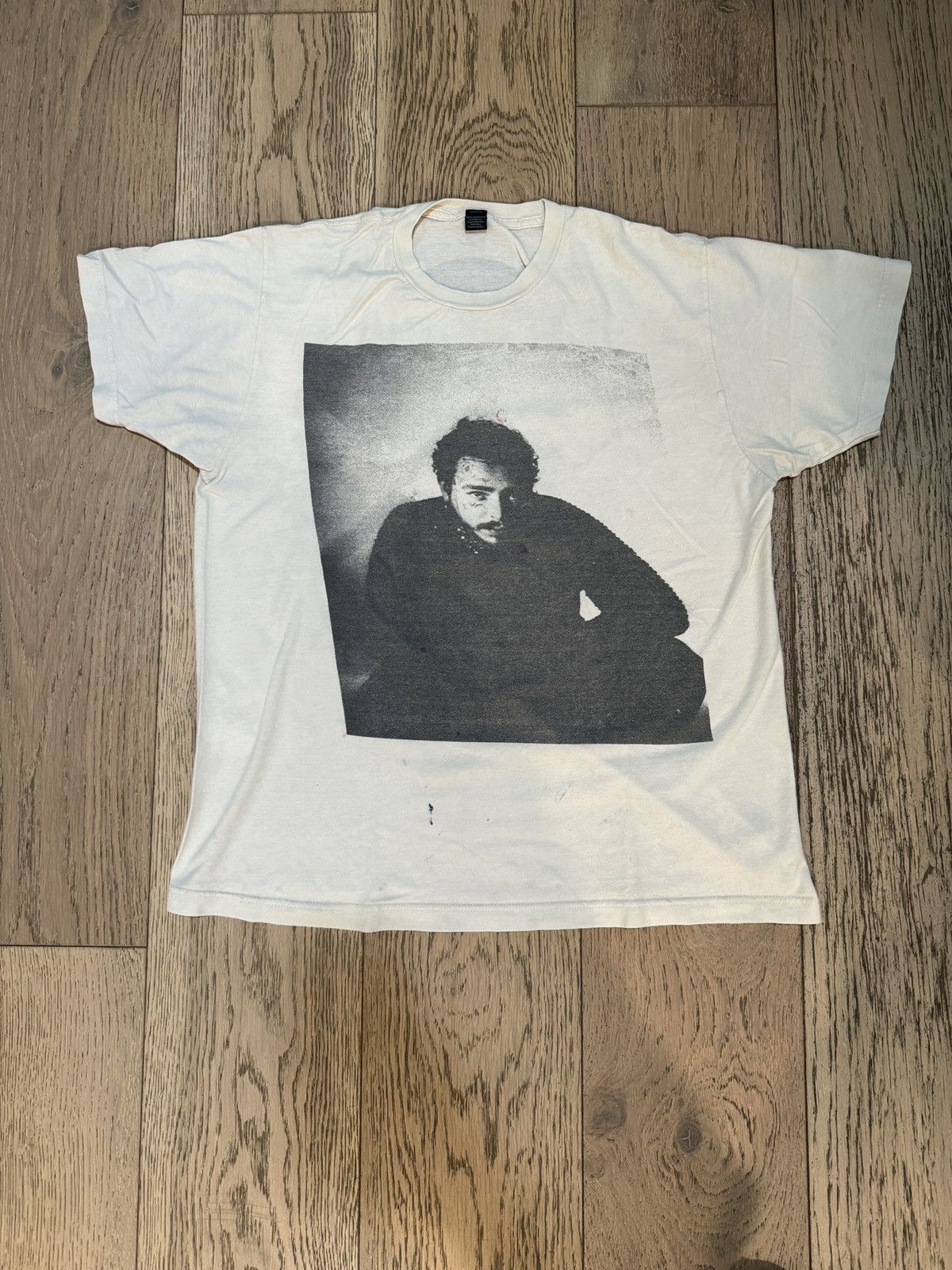 image of Vintage Post Malone Runaway Tour Tee in White, Men's (Size Large)