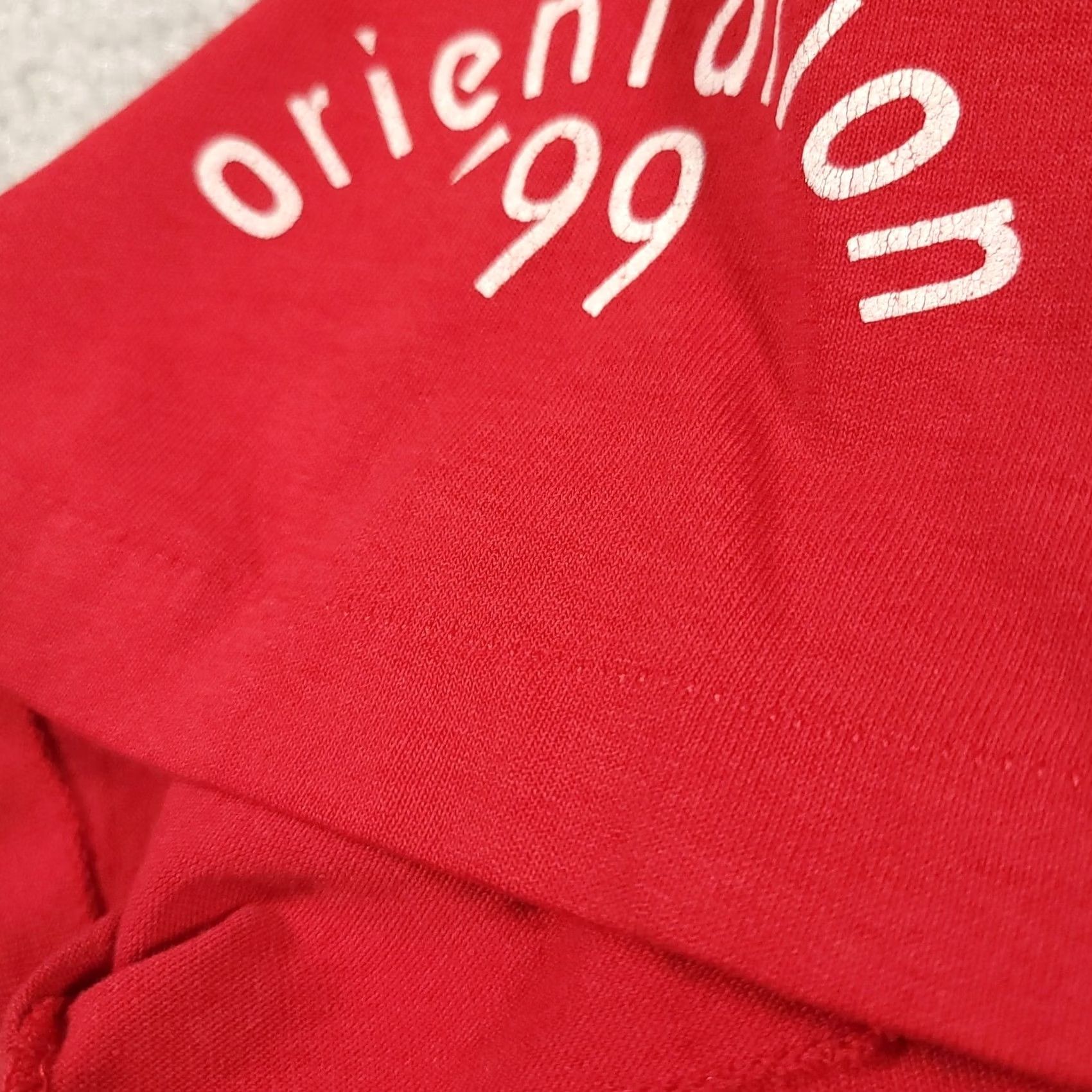 Vintage VINTAGE Bradley University 1999 Orientation T Shirt Mens XL Red Russell USA Russell USA Shirt Mens XL Red Vintage Size US XL / EU 56 / 4 - 5 Thumbnail