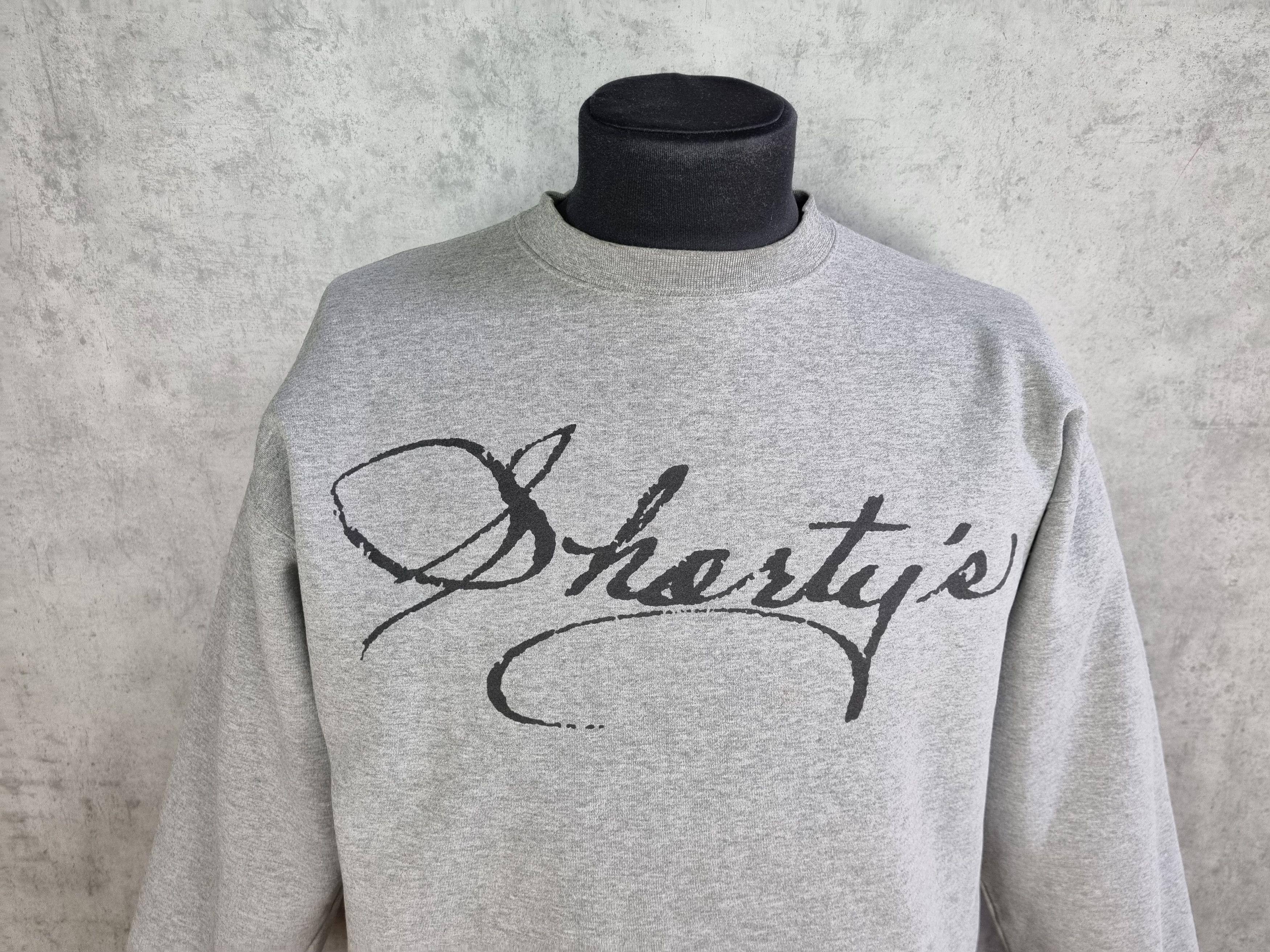 Shorty's Skateboards × Vintage Rare Shorty's Calligraphy Big Logo Rare Sweatshirt Size US L / EU 52-54 / 3 - 9 Thumbnail