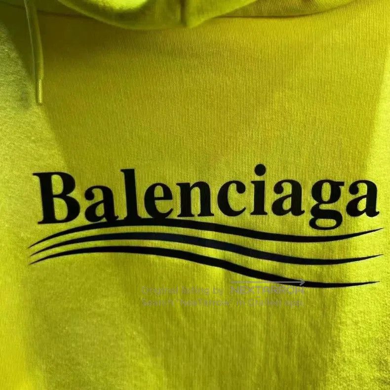 Balenciaga Balenciaga Coca-Cola Printed Logo Long Sleeve Hoodie Neon Size US M / EU 48-50 / 2 - 6 Thumbnail