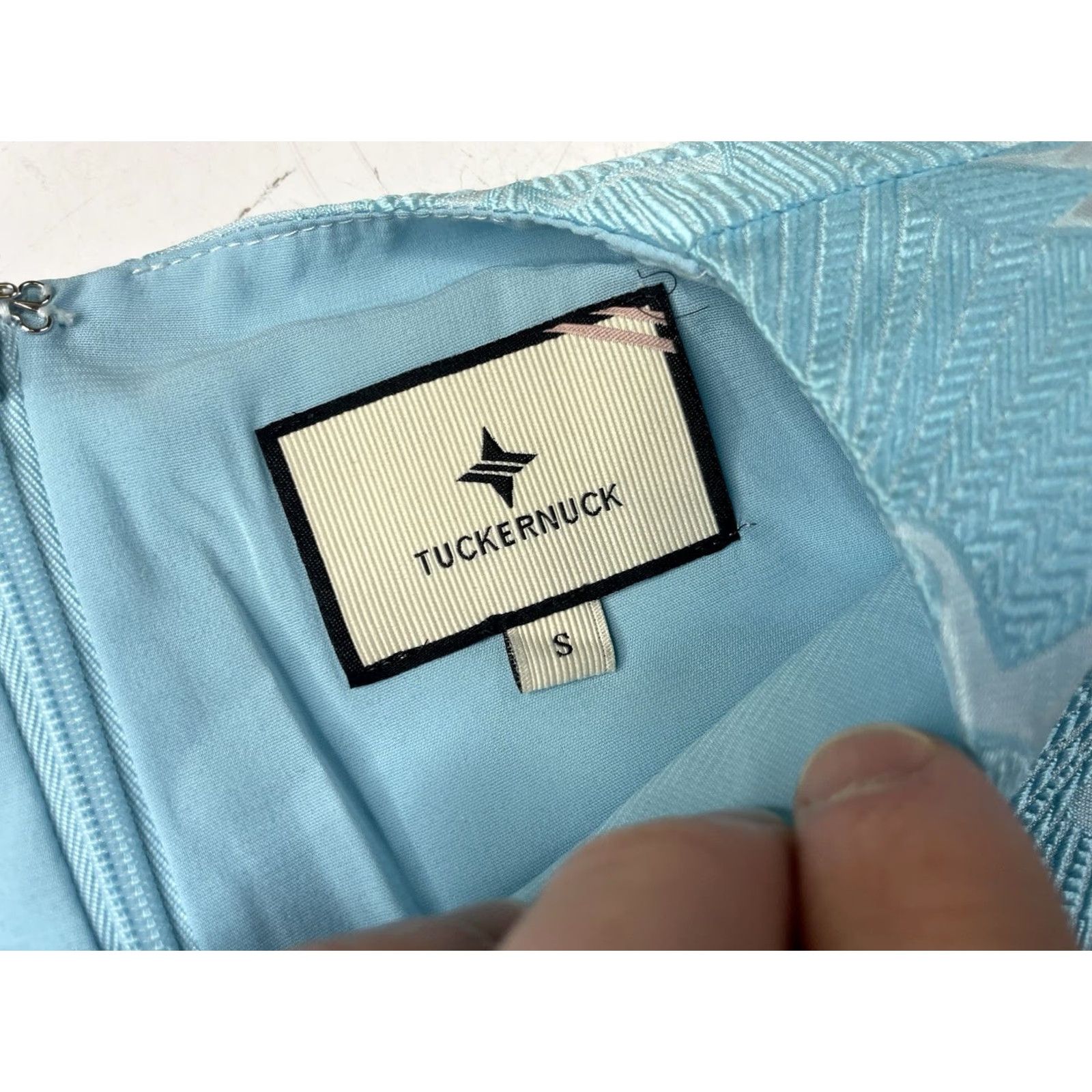 Vintage VINTAGE Tuckernut Turquoise Top Blouse Flare Sleeve Floral Lace Womens Size Small S Blue Blouse Womens Size S / US 4 / IT 40 - 4 Thumbnail