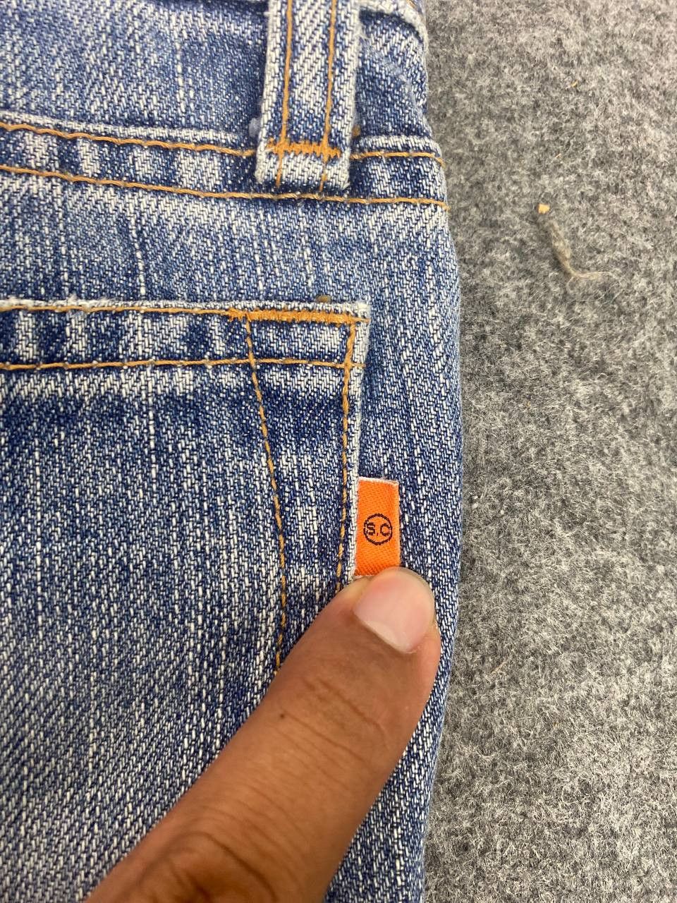 Japanese Brand sweet camel low bootcut denim nice design Size 31" - 4 Thumbnail