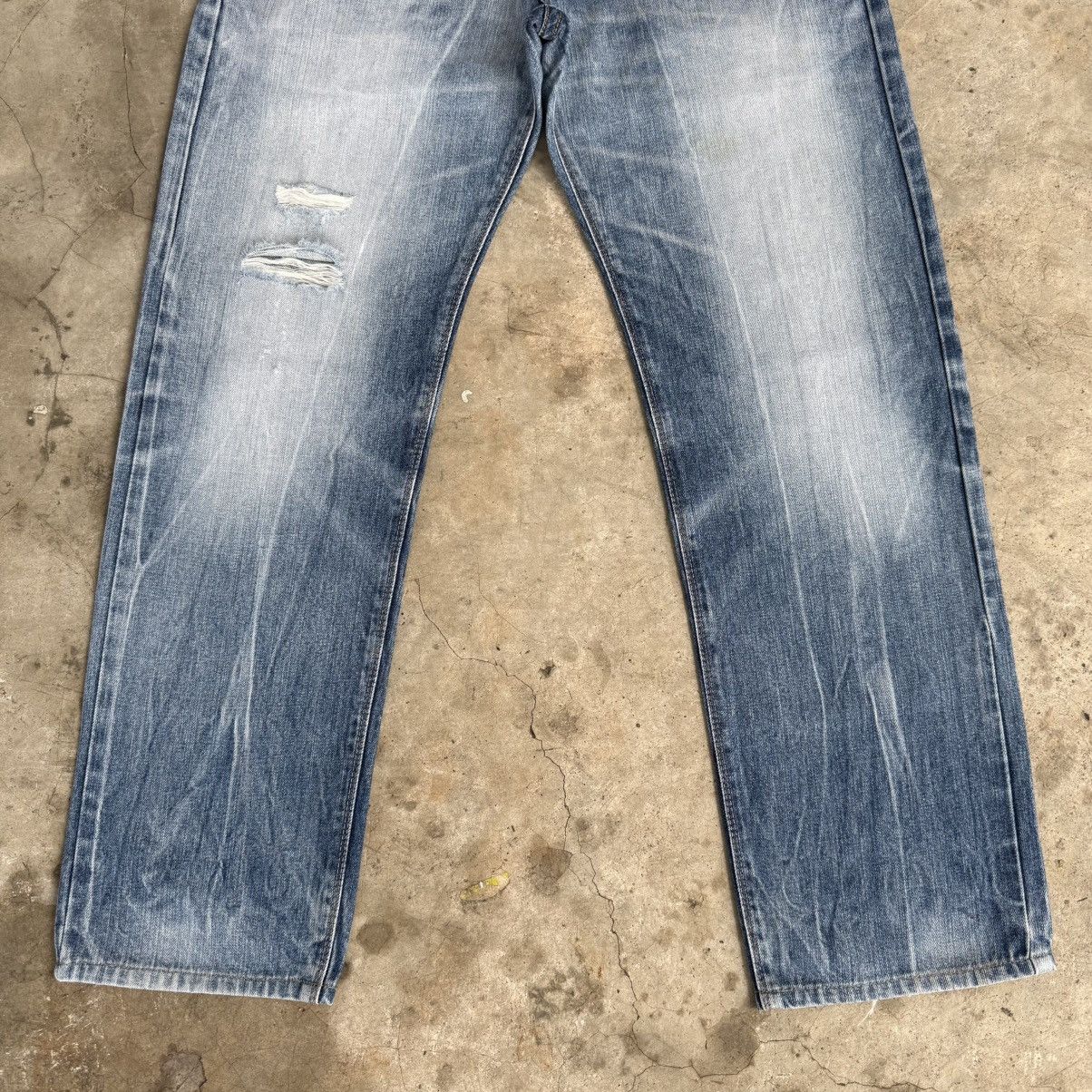 Edwin W36x30 Vintage Edwin Faded Storm Mud Wash Denim Jean Size US 36 / EU 52 - 3 Thumbnail
