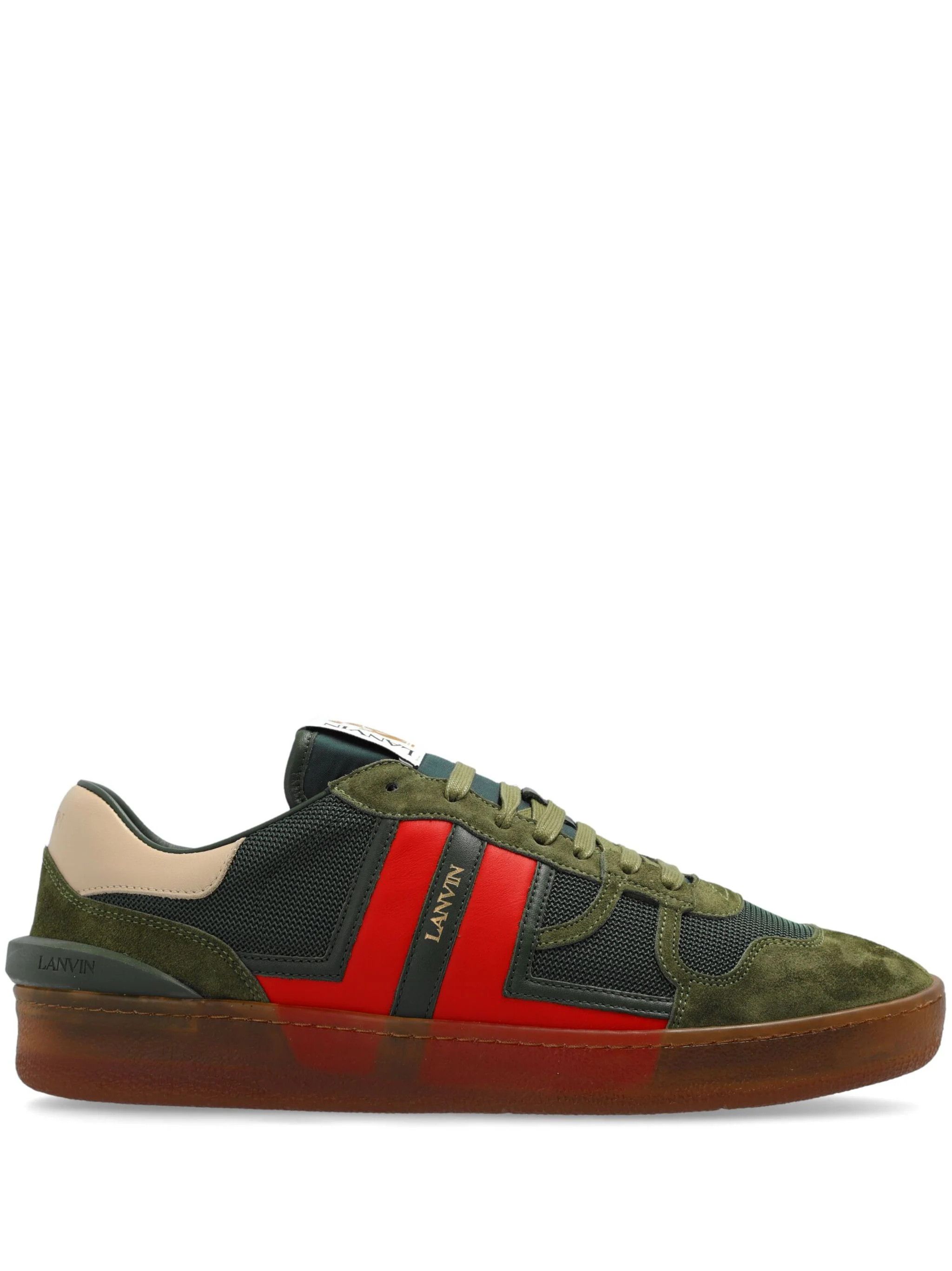 Lanvin o1s22i1n1024 Leather Mesh Clay Sneakers in Multicolor Size US 11 / EU 44 - 1 Thumbnail