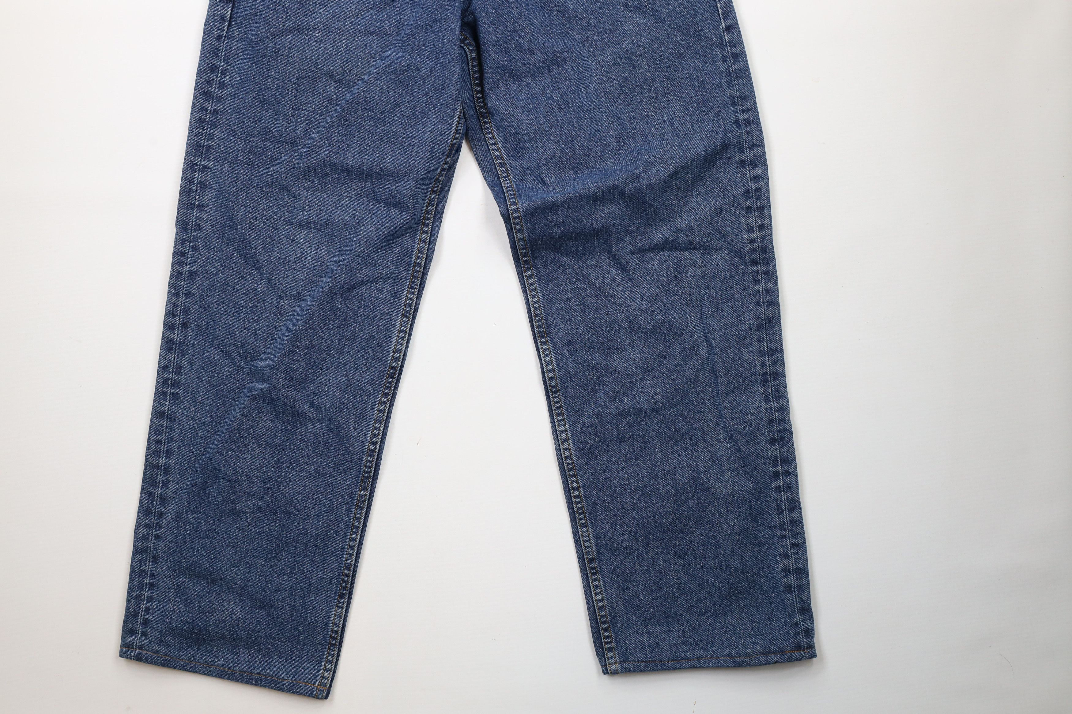Nautica × Vintage Vintage 90s Nautica Out Baggy Wide Leg Denim Jeans Blue Size US 32 / EU 48 - 4 Thumbnail