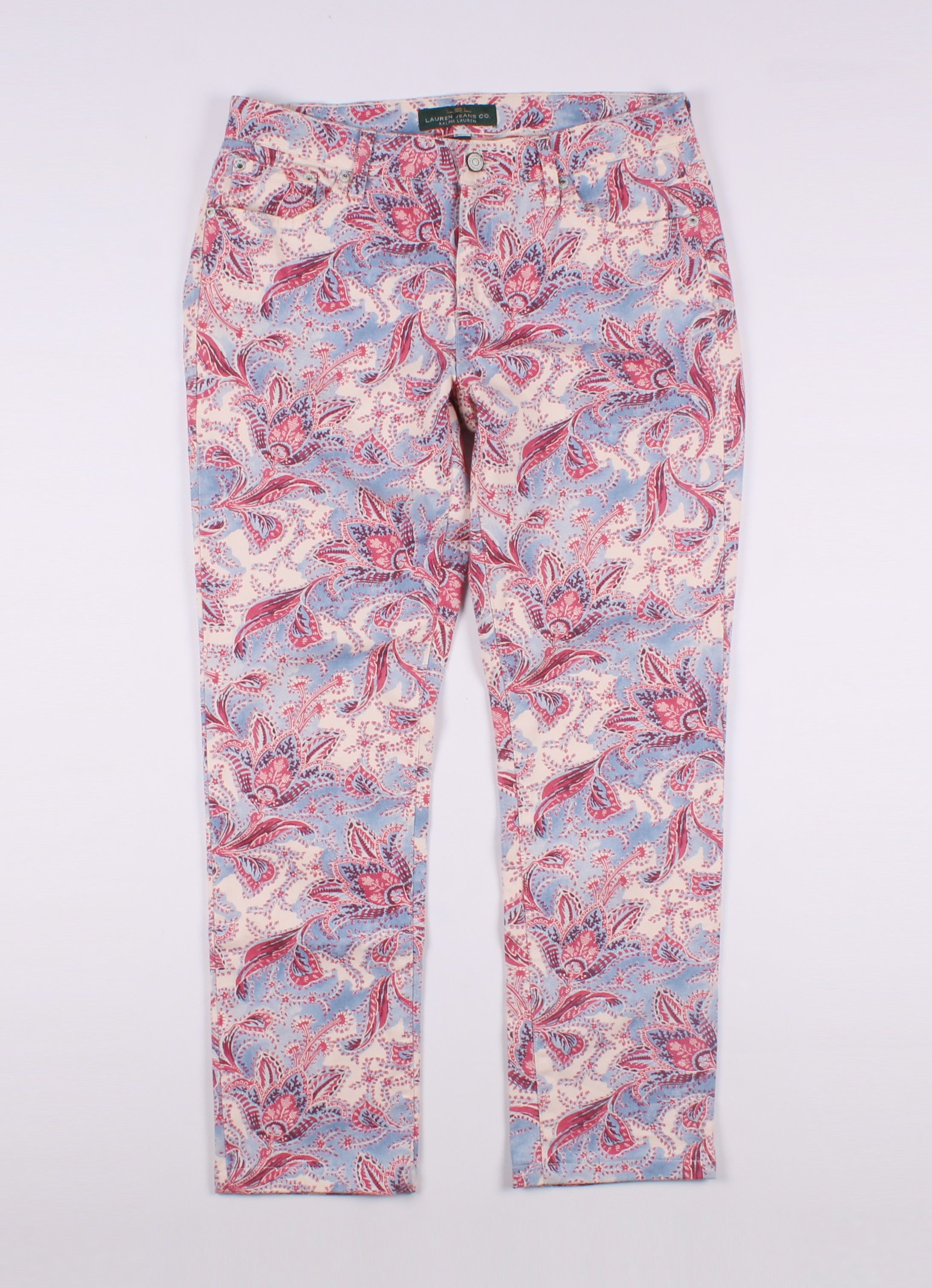 Ralph Lauren LRL Ralph Lauren Paisley Straight Jeans Pants Size 32" / US 10 / IT 46 - 1 Thumbnail