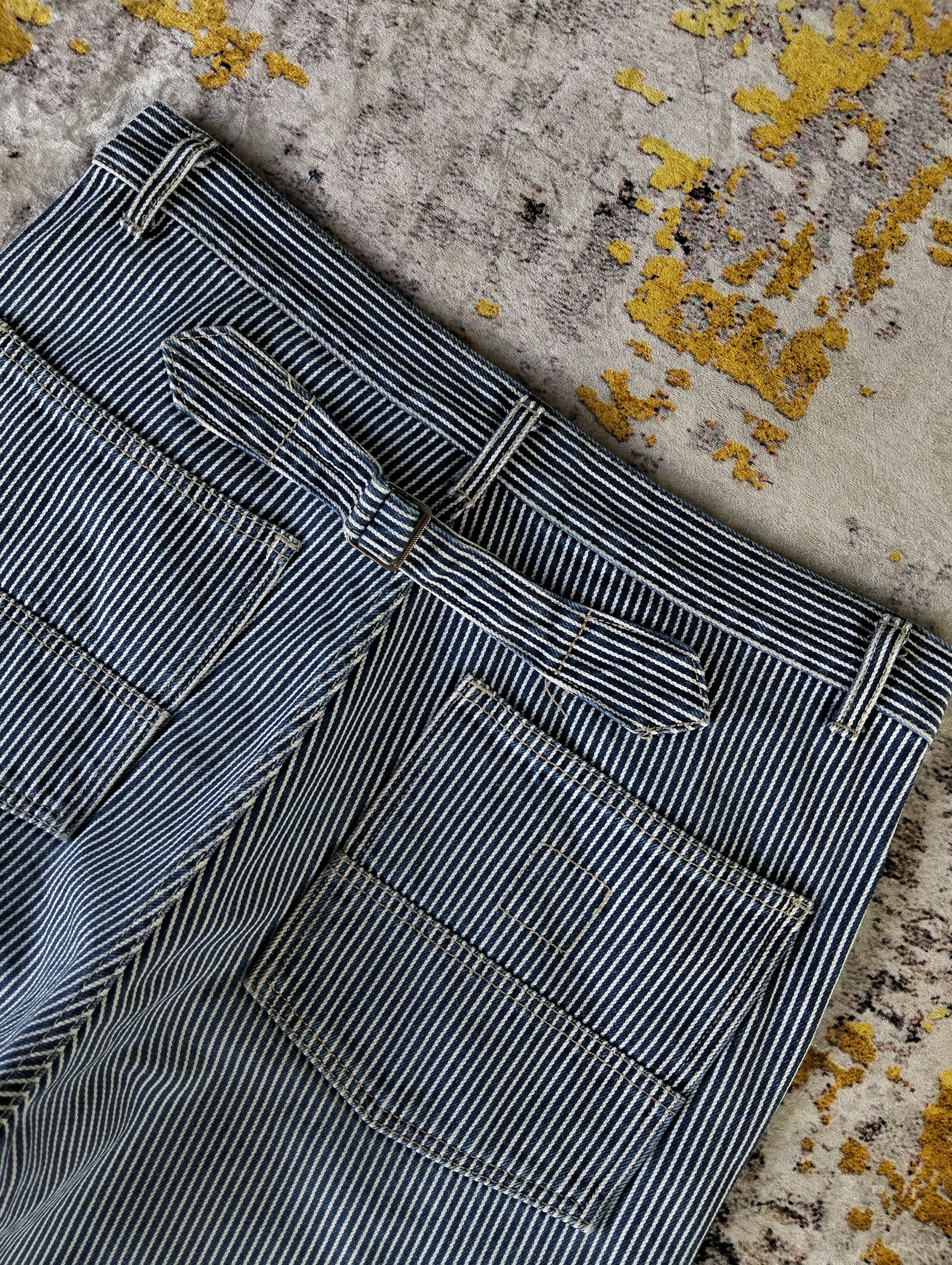 Japanese Brand Vintage Japanese East Boy Hickory Buckle Back Jeans Size US 33 - 3 Thumbnail