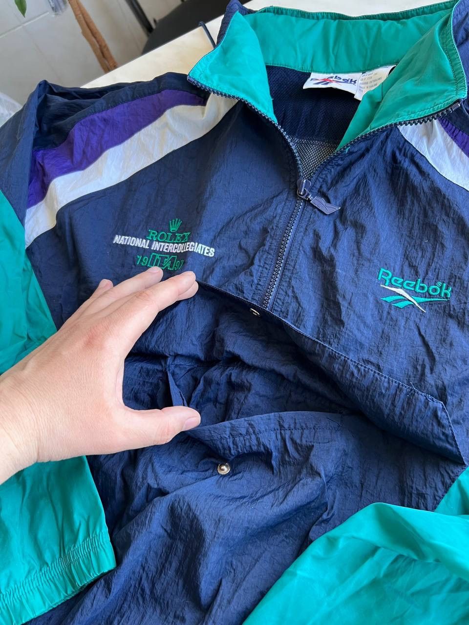 Reebok 90’s Rolex Reebok Vintage Jacket Anorak windbreaker ITA Size US L / EU 52-54 / 3 - 6 Thumbnail