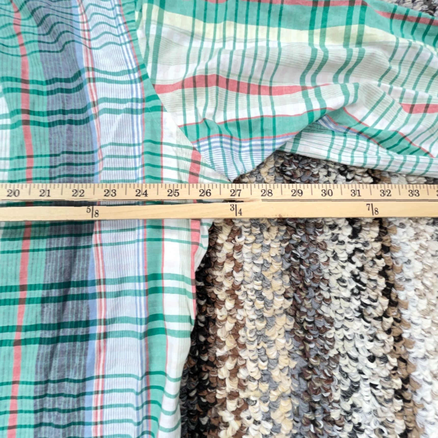 Polo Ralph Lauren Ralph Lauren Shirt Men XL Green Madras Plaid Classic Button Up Multi Pastel Size US XL / EU 56 / 4 - 6 Thumbnail