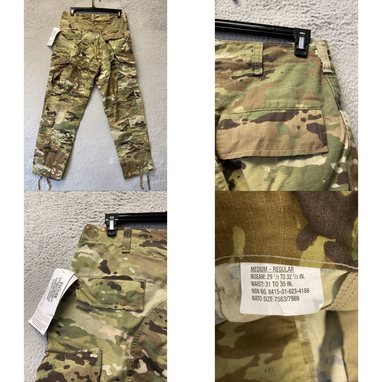 Vintage VINTAGE Pinebelt U.S. Military Camo Cargo Pants Men Medium Insect Repellent Outdoor Hiking Size US 31 - 8 Thumbnail