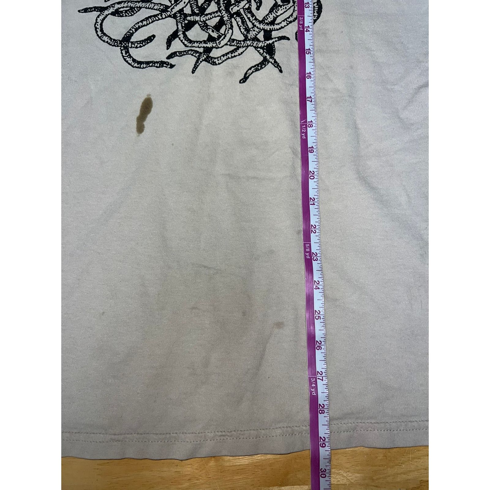Gildan Nekrofilth Shirt Worm Ritual Design Music Tour Tee XL Stain Size US XL / EU 56 / 4 - 10 Thumbnail