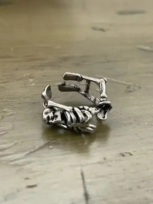 Jewelry Skeleton Punk Ring Size ONE SIZE - 1 Thumbnail