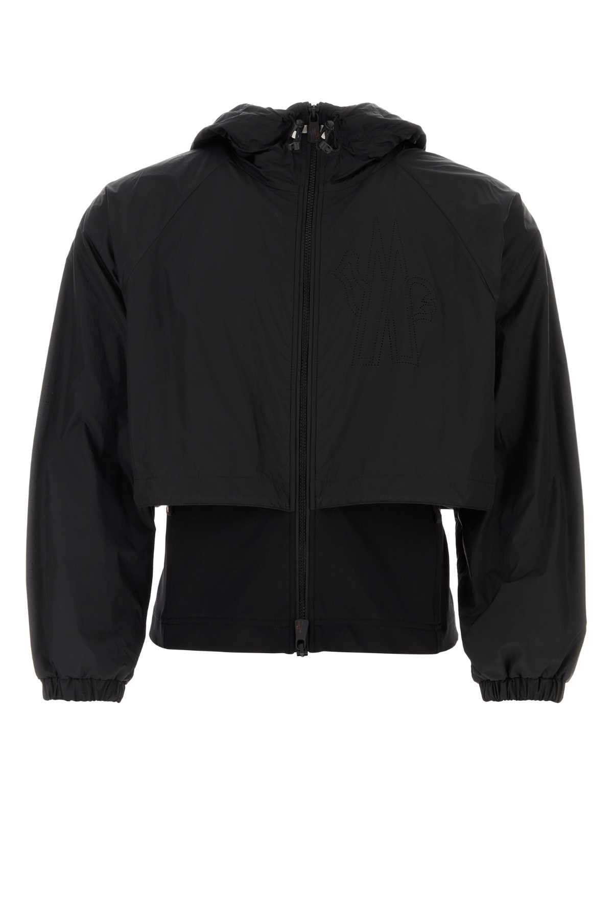 image of Moncler Black Stretch Nylon Jacket, Women's (Size Small)