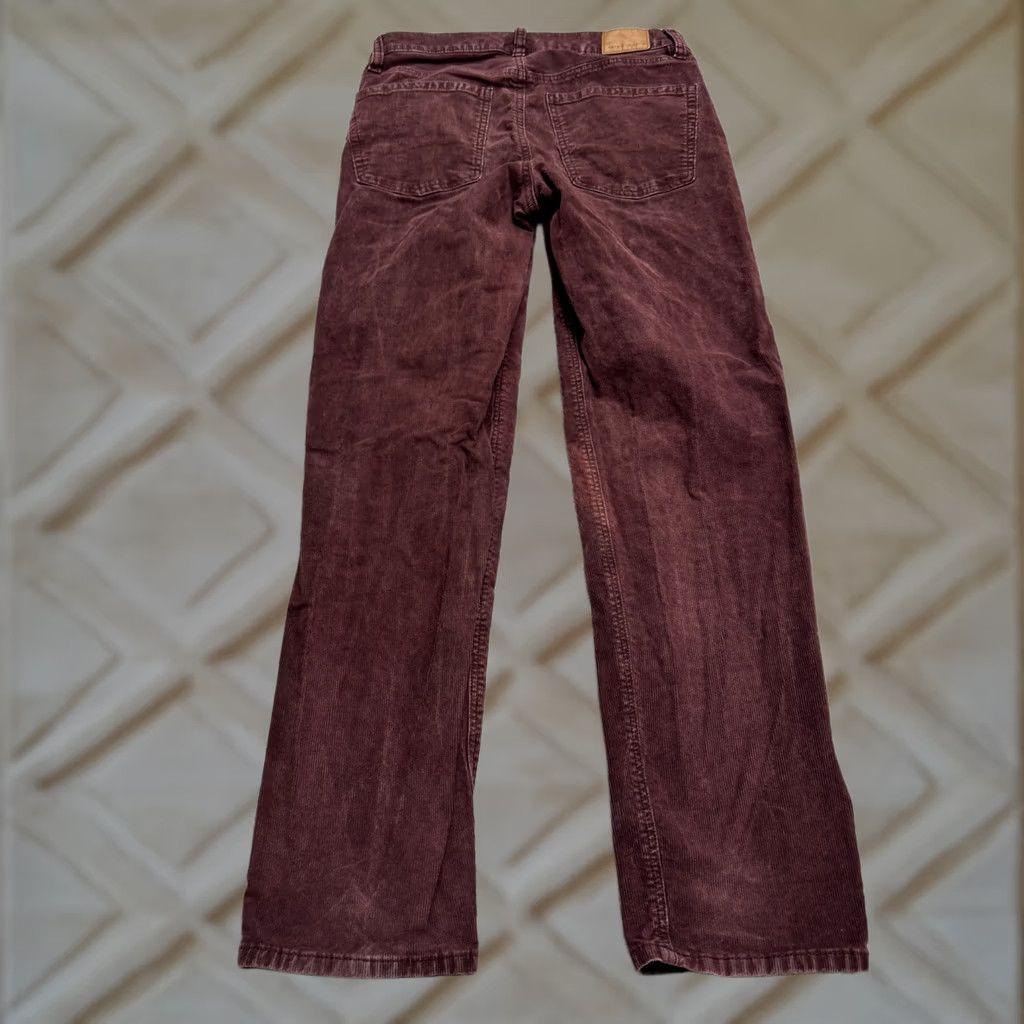 American Eagle Outfitters American Eagle Outfitters 90s Straight Corduroy Pants Womens 4 Plum Red Stretch Size 27" / US 4 / IT 40 - 1 Thumbnail