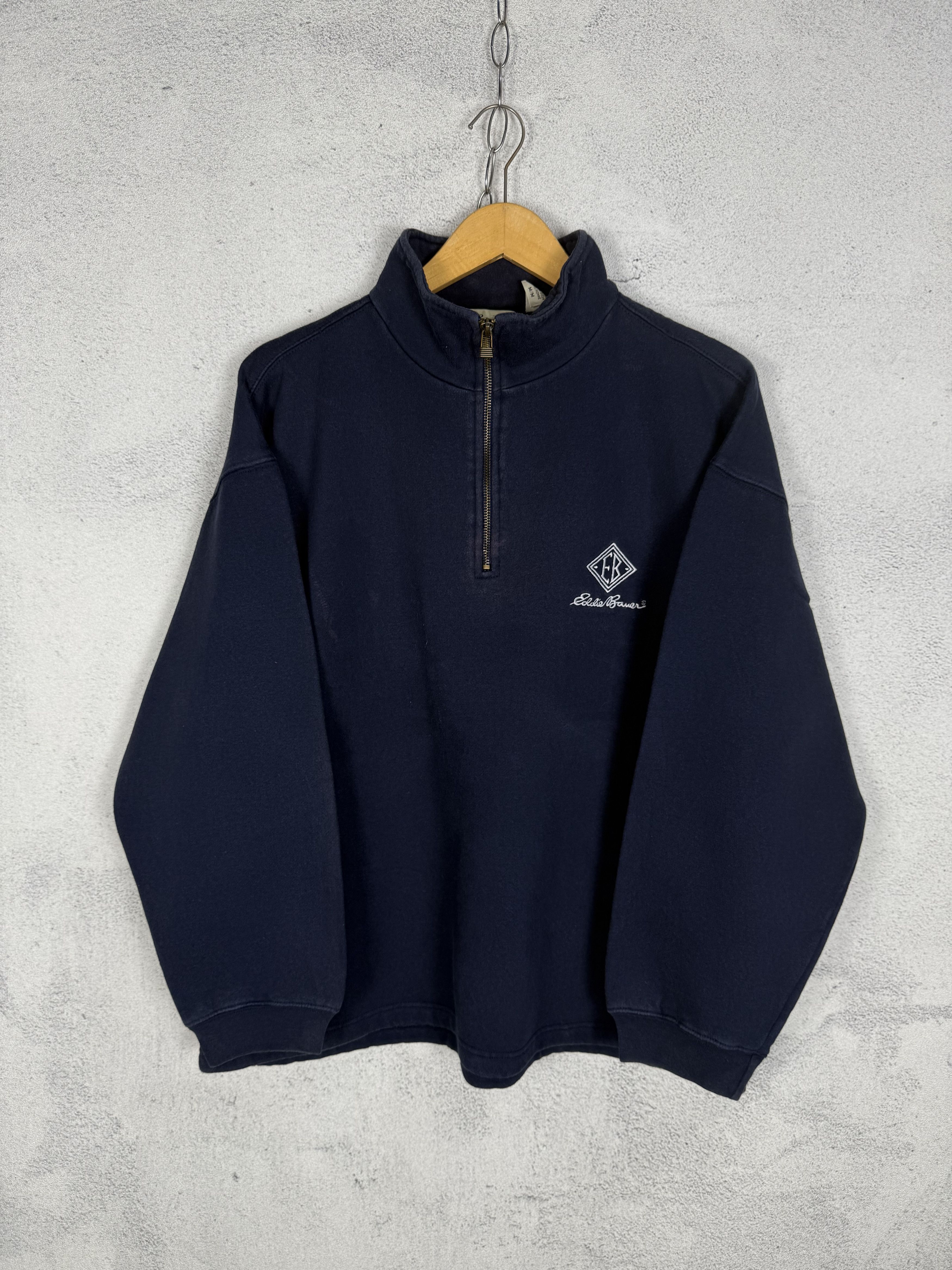 Eddie Bauer Vintage Eddie Bauer Half Zip Sweatshirt Oversized Size US M / EU 48-50 / 2 - 1 Thumbnail