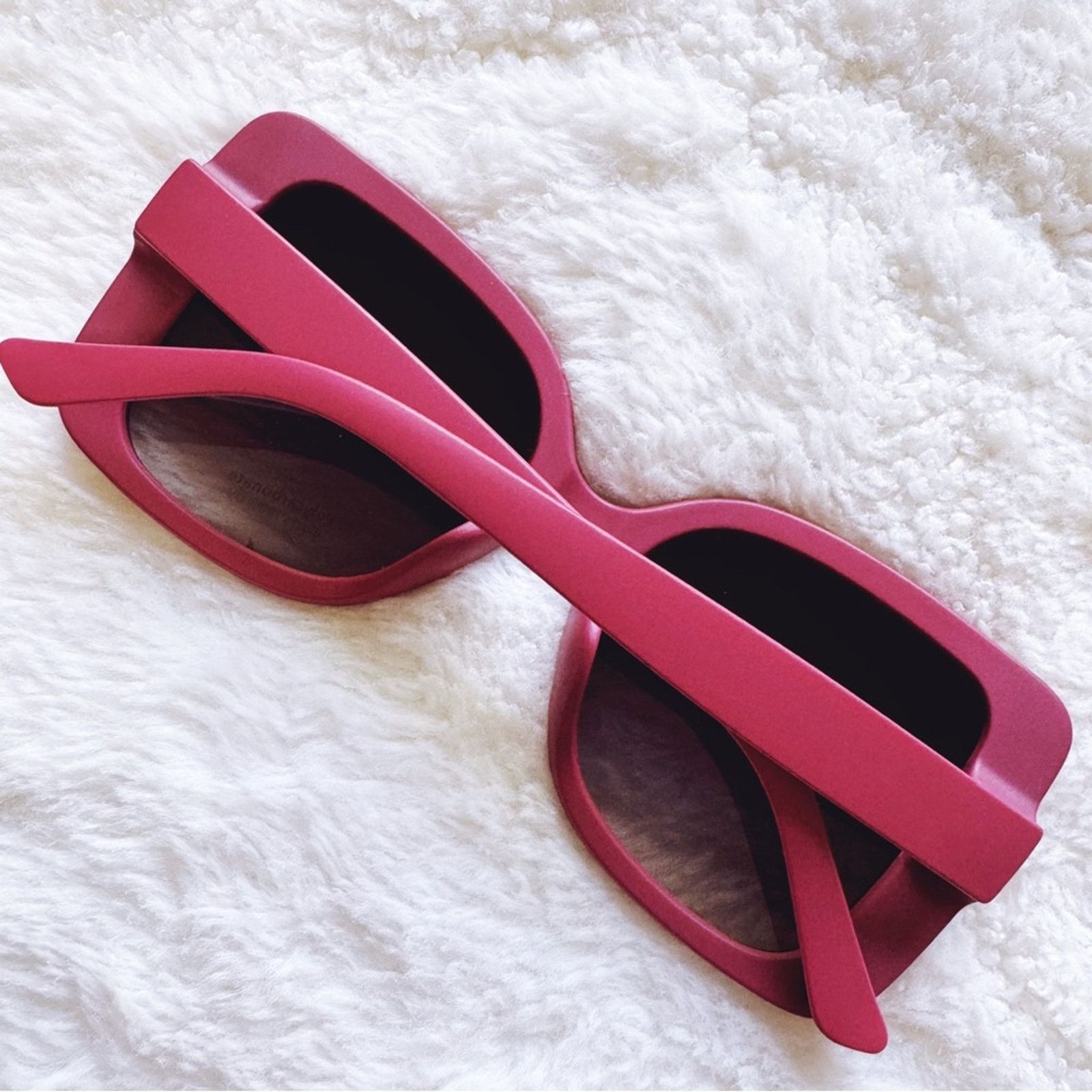 Other Eva Red Square-Framed Sunglasses Size ONE SIZE - 13 Thumbnail
