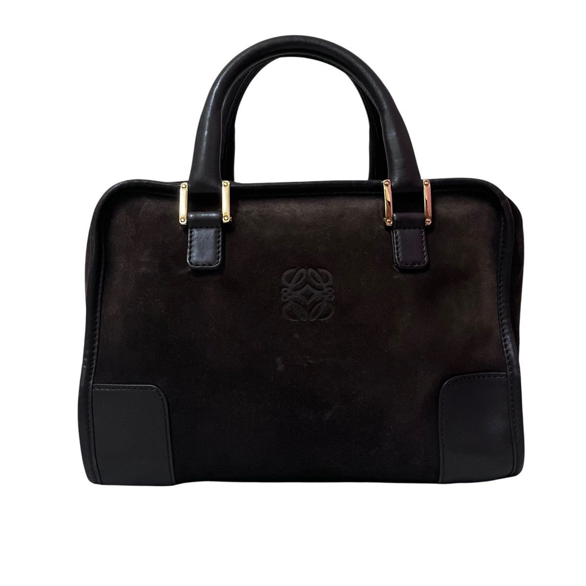 Loewe Authentic Loewe Amazona Suede Leather Medium Handbag Size ONE SIZE - 1 Thumbnail