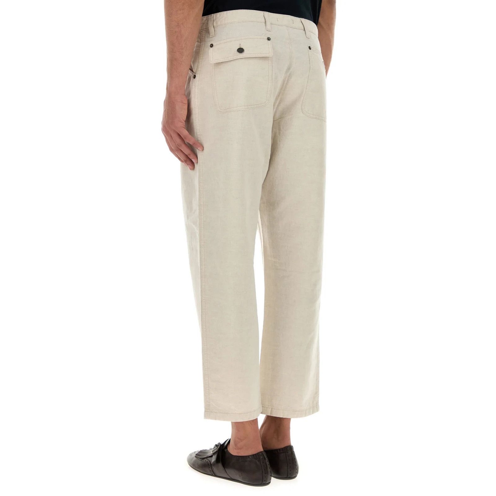 Prada PRADA Melange Ivory Chambray Pants New & Authentic (Men's si Size US 34 / EU 50 - 4 Thumbnail