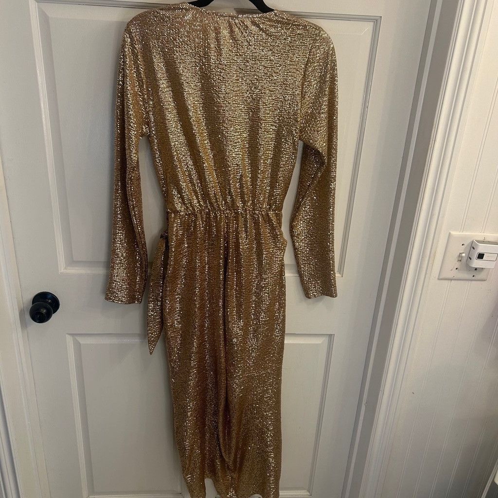 mumu gold dress Best Bow Dress ~ Tan Confetti – Show Me Your Mumu main image 1