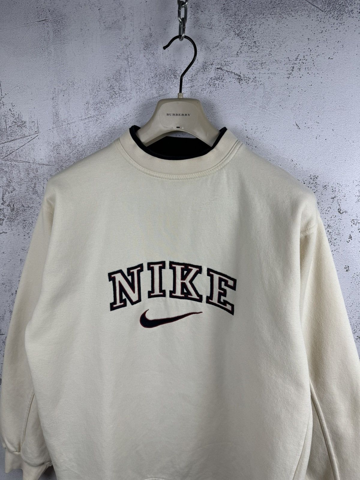 Designer × Vintage Nike vintage spellout sweatshirt Y2K Drill Style size L Size US L / EU 52-54 / 3 - 5 Thumbnail