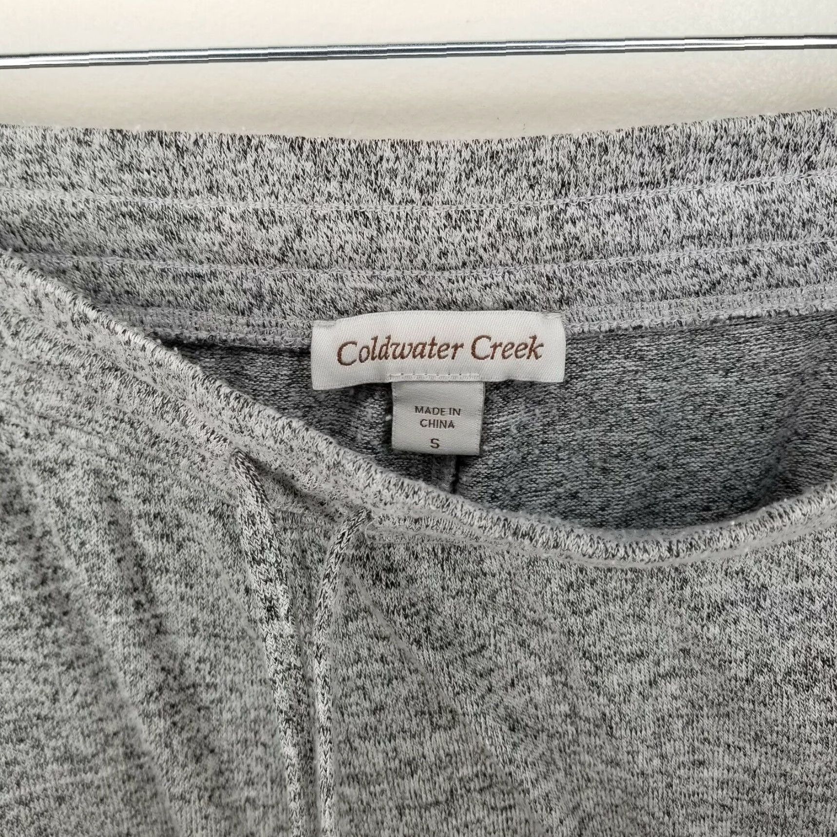 Coldwater Creek Coldwater Creek Women's Gray Sweatpants Small Soft Fleece Casual Pants Size S Size 28" / US 6 / IT 42 - 3 Thumbnail