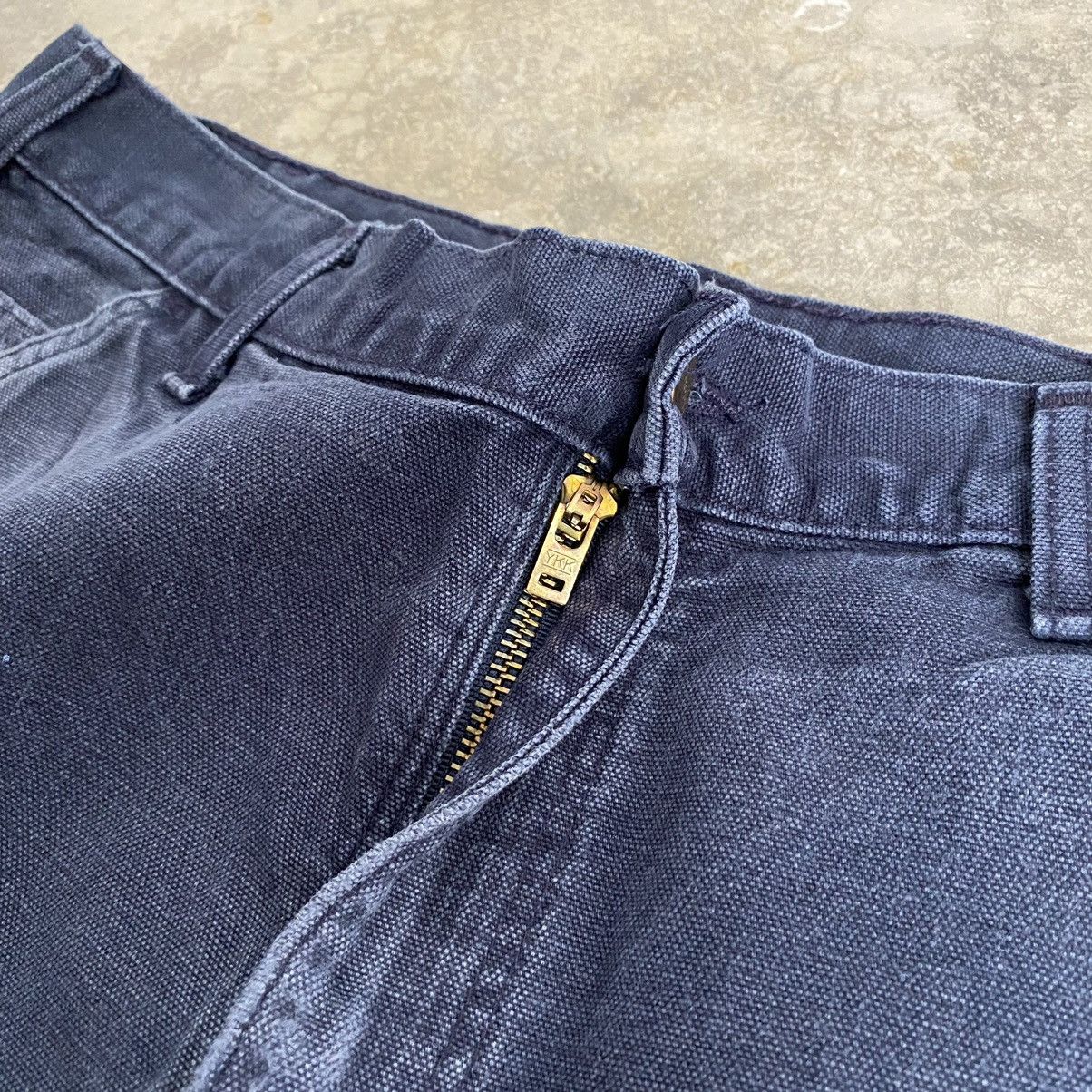 Carhartt VTG Carhartt Faded Midnight Blue Ripped Carpenter Pants Size US 33 - 12 Thumbnail