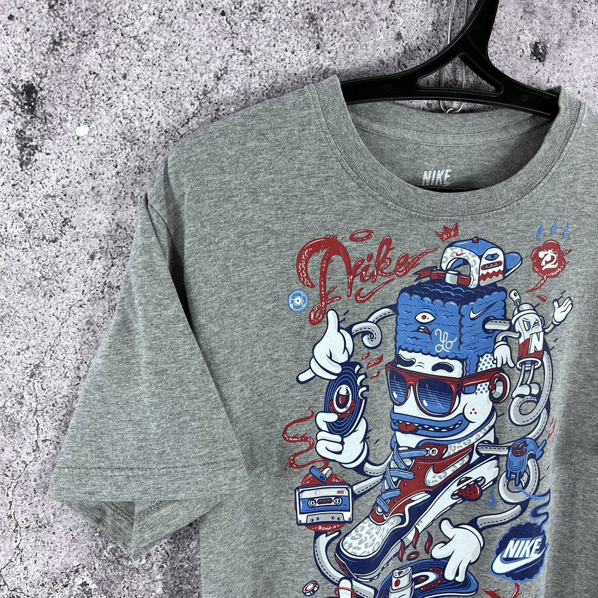 Nike × Vintage Nike T-Shirt Just Do It Air Max Big Logo Y2K Grey Size L Size US L / EU 52-54 / 3 - 2 Thumbnail