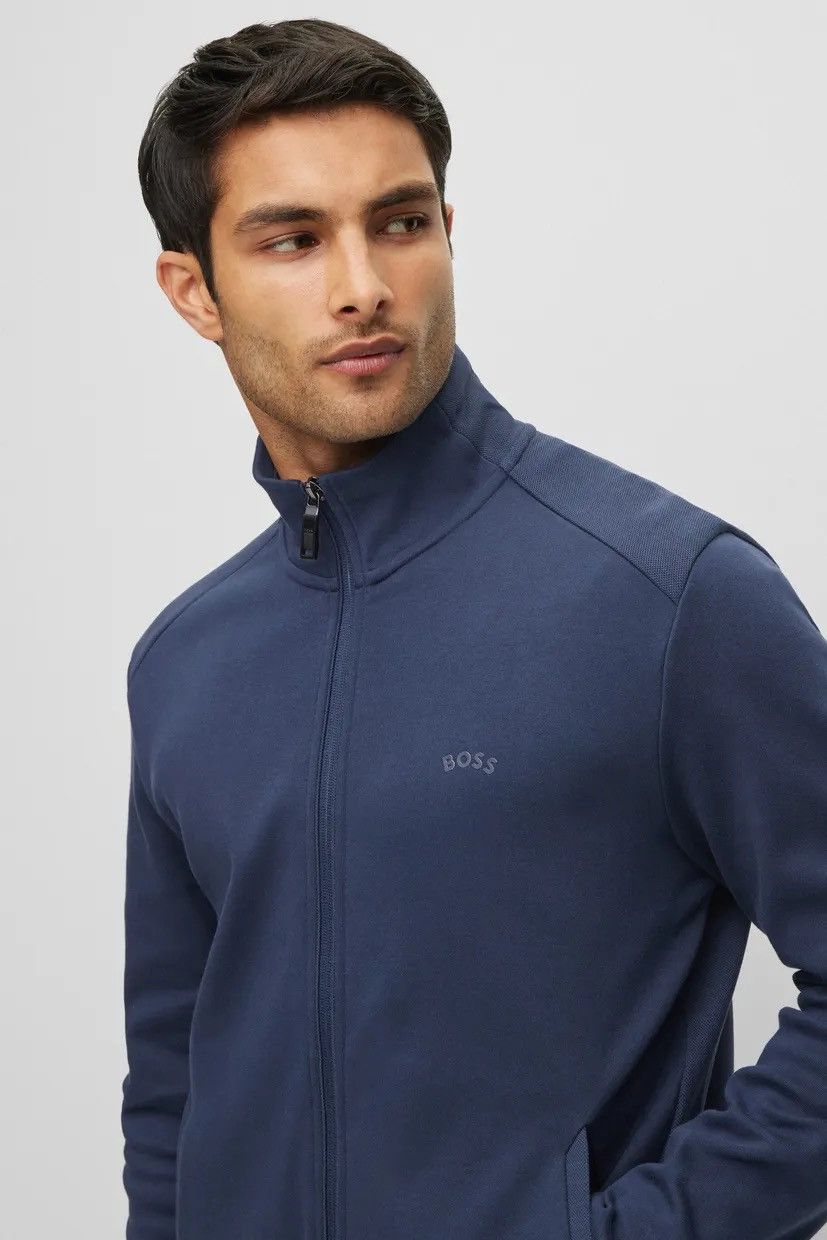 Hugo Boss 🔥 BOSS Mens Navy Full Zip Track Jacket Logo — Size M Size US M / EU 48-50 / 2 - 5 Thumbnail
