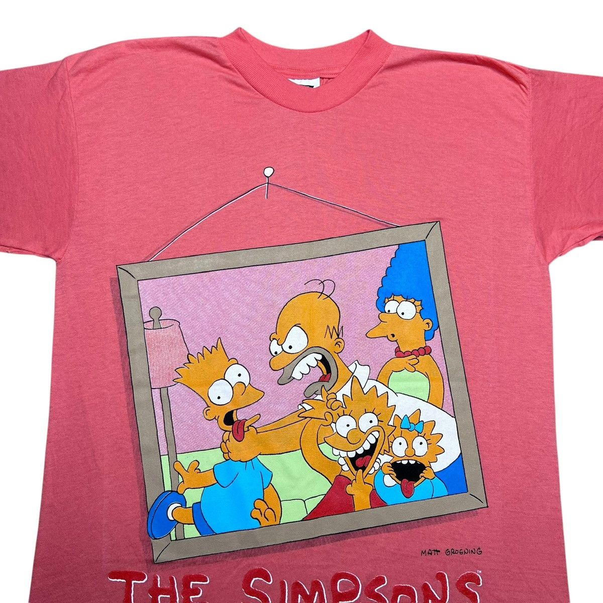 The Simpsons NWT Vtg 1990 The Simpsons Family Portrait Graphic T-Shirt Size US L / EU 52-54 / 3 - 4 Thumbnail