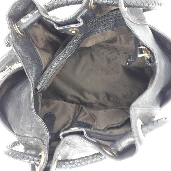 Cole Haan Cole Haan Hobo Shoulder Bag Leather Braided Grommets Genevie Size ONE SIZE - 9 Thumbnail